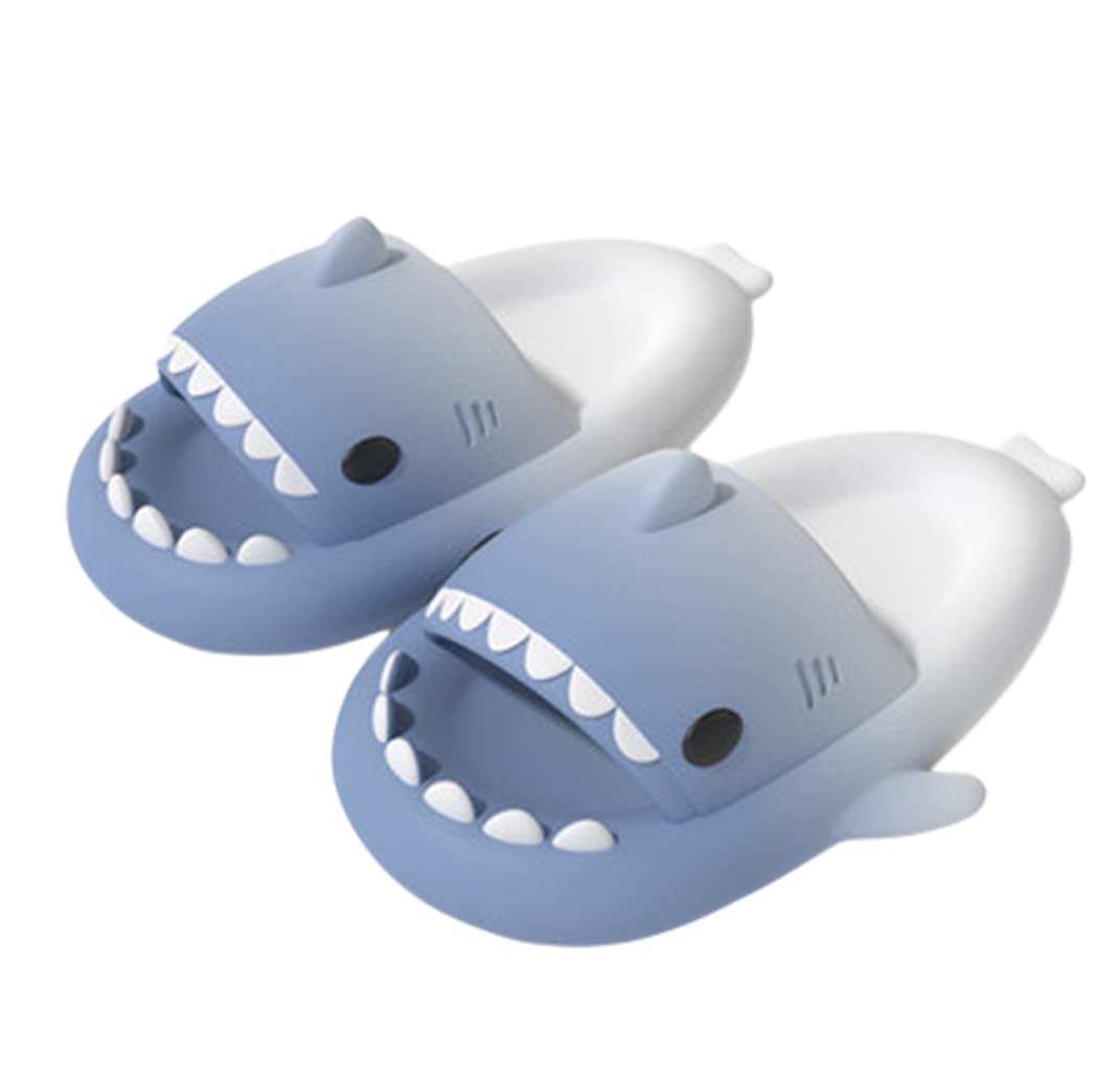 2022 Cute Shark Slippers for Women & Men - Anti-Slip Open Toe Slides with Cloud Sole - Summer Comfort Sandals for Indoor/Outdoor Wear - Perfect for Beach, Poolside & Home Relaxation