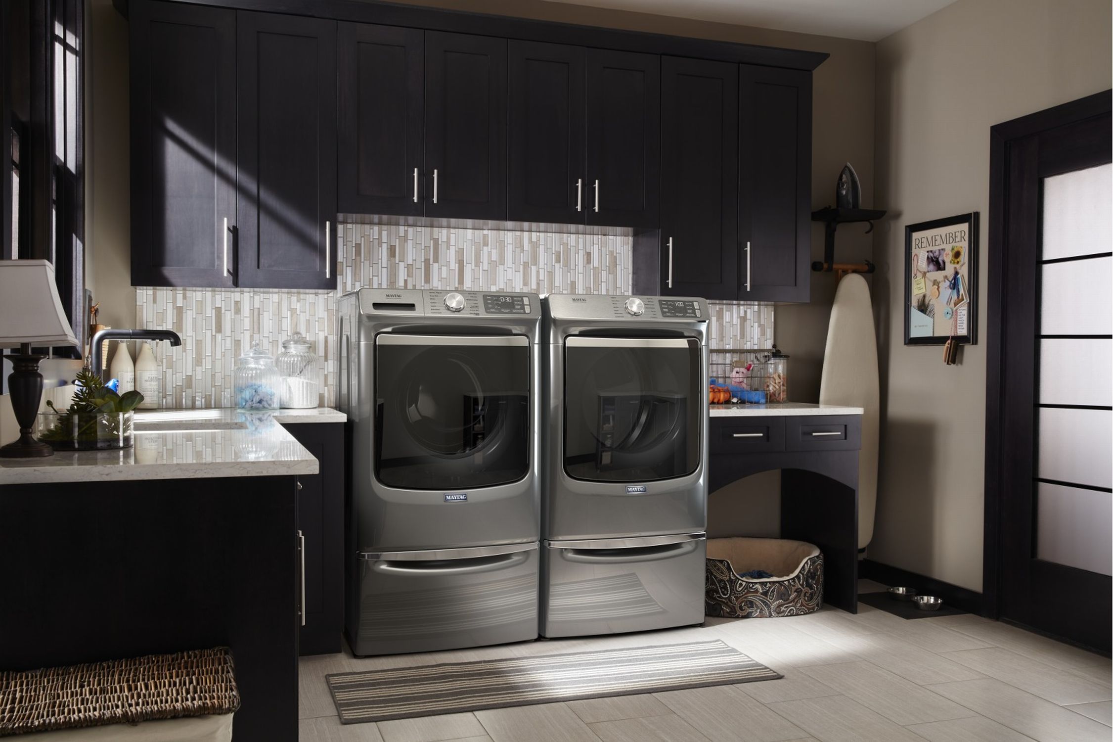 Maytag Metallic Slate 7.3 Cu. Ft. Electric Dryer - YMED8630HC | Large Capacity, Energy Efficient for Family Laundry | Perfect for Homes, Apartments & Laundromats