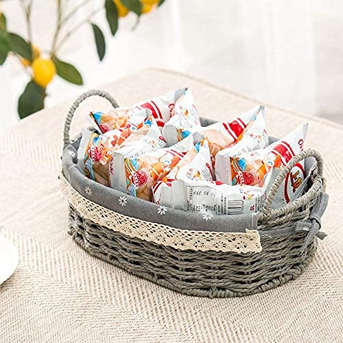 Woven Laundry Hamper & Storage Basket with Handles - Organizer Bin for Home, Toiletries, Stationery, Toys | Perfect for Bedroom, Bathroom & Closet Organization