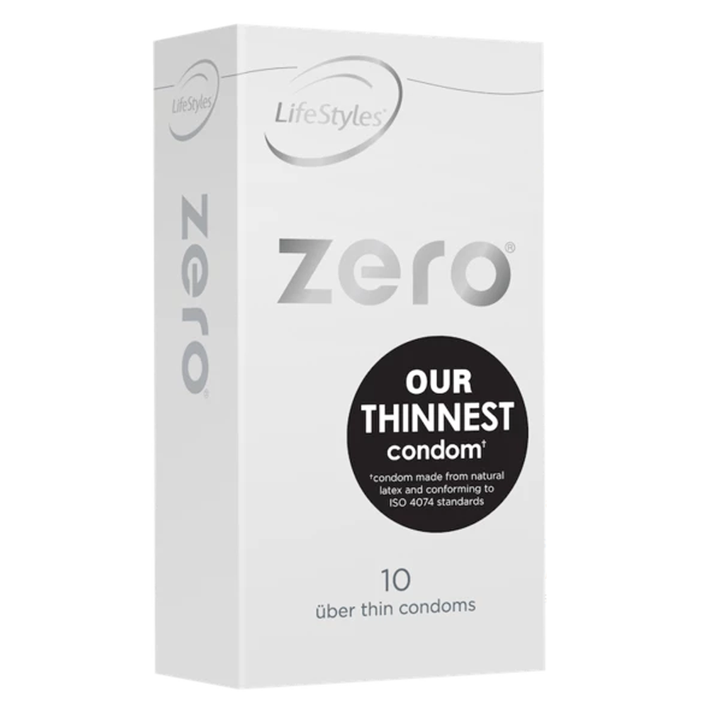 Ansell LifeStyles Zero With Dots Condoms - Ultra Thin Sensitive Protection for Enhanced Pleasure - Perfect for Couples & Intimate Moments