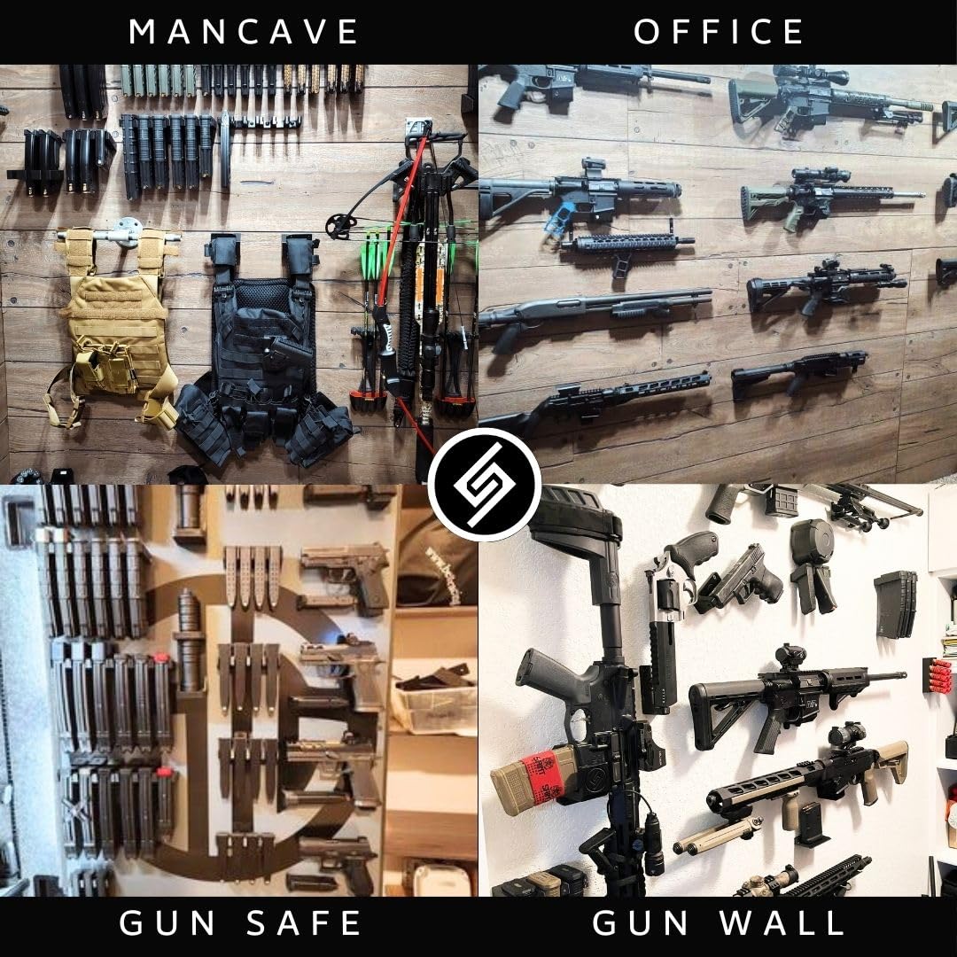 Spartan Mounts for KEL-TEC KS7/KSG Shotgun - Wall Display & Storage System | Low Profile Gun Safe & Garage Organization | Made in USA | Perfect for Home Defense, Hunting Cabin & Gun Room Setup