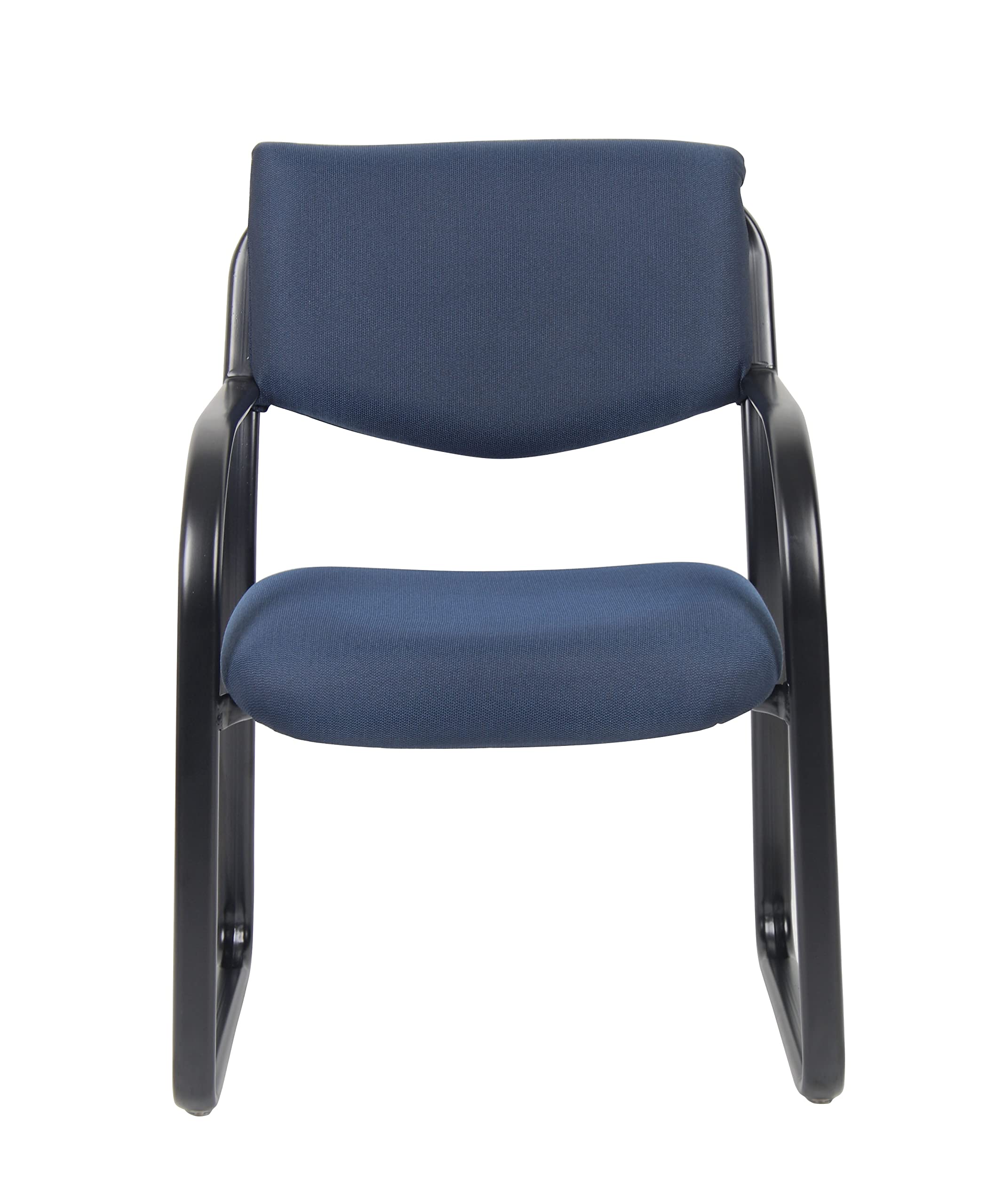 Premium Fabric Guest Chair in Blue - Ergonomic Office Chair for Visitors & Reception Areas - Comfortable Seating for Waiting Rooms, Lobbies & Conference Rooms