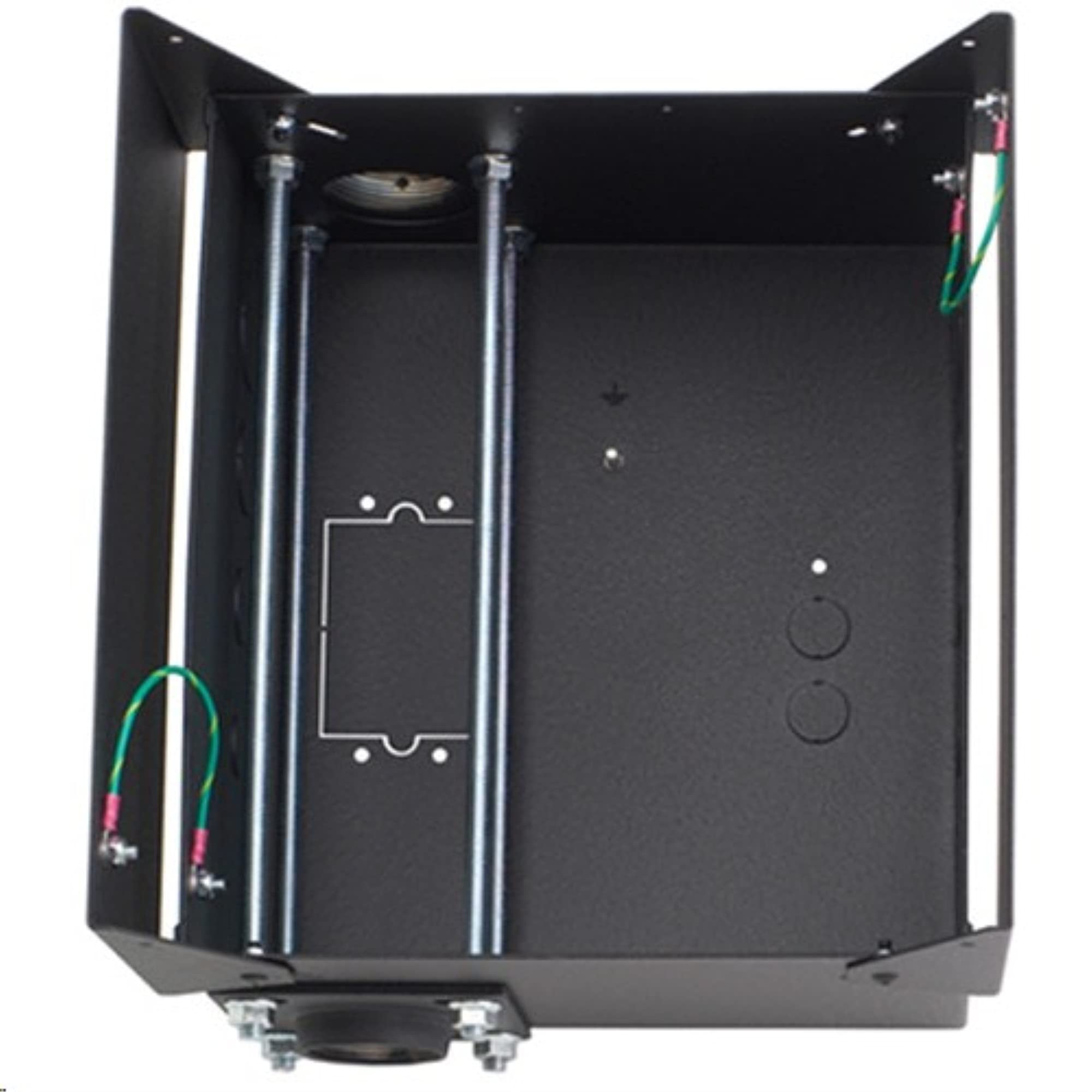 Weatherproof Electrical Storage Enclosure - Heavy Duty Outdoor Power Box for Tools & Equipment - Black Plastic Utility Case - Ideal for Garage, Workshop & Job Site Organization