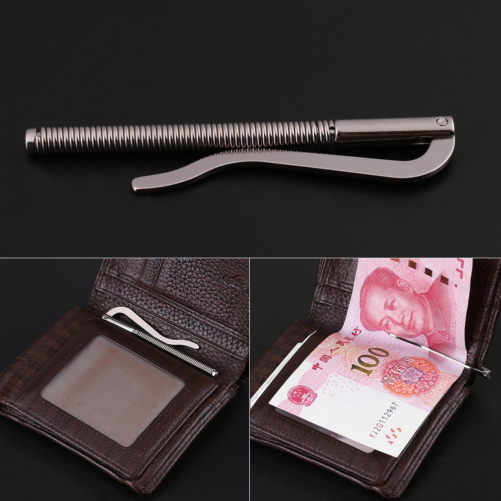 Yosoo 5-Piece Money Spring Clip Wallet DIY Kit - Repair Tool for Bifold Leather Wallets, Purses & Credit Card Holders | Perfect for Crafting, Wallet Repair & Leatherworking Projects