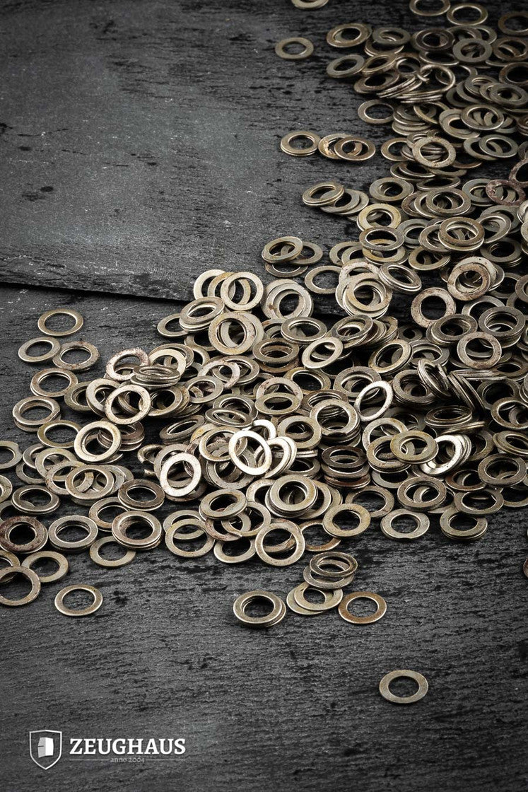 9mm Solid Steel Flat Rings - 1kg Loose Pack for Jewelry Making, DIY Crafts, and Industrial Use