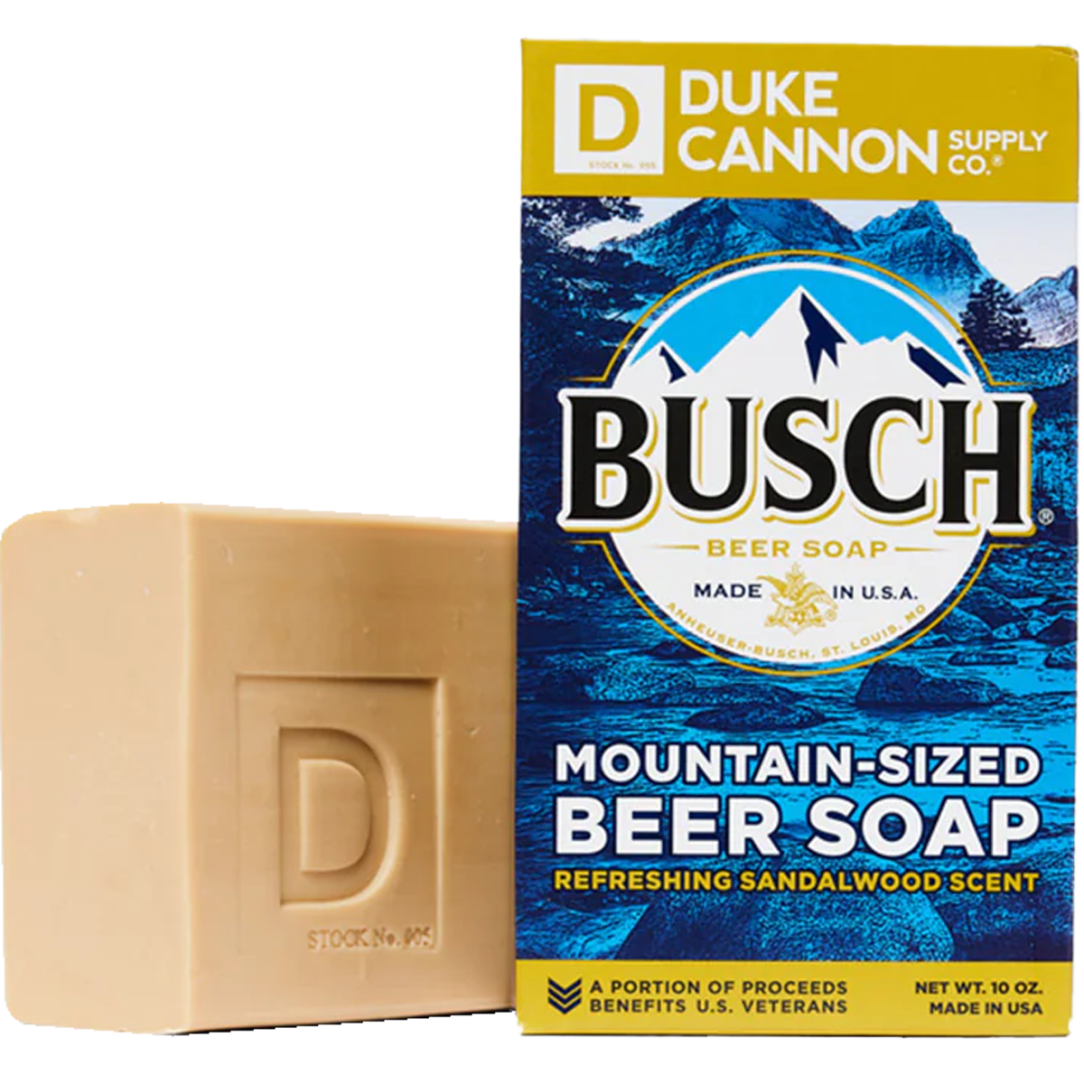 Busch Beer Soap - Handmade Craft Beer Soap for Men, Gifts for Beer Lovers - Perfect for Shower, Bath & Grooming