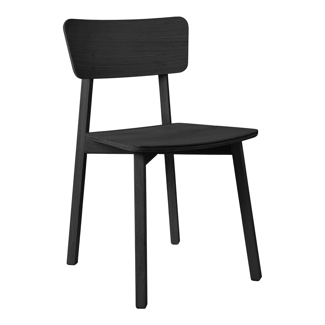 Casale Modern Dining Chair - Sturdy Wooden Kitchen Chairs with Padded Seat - Comfortable Home & Restaurant Furniture for Dining Room, Breakfast Nook, and Cafe Use