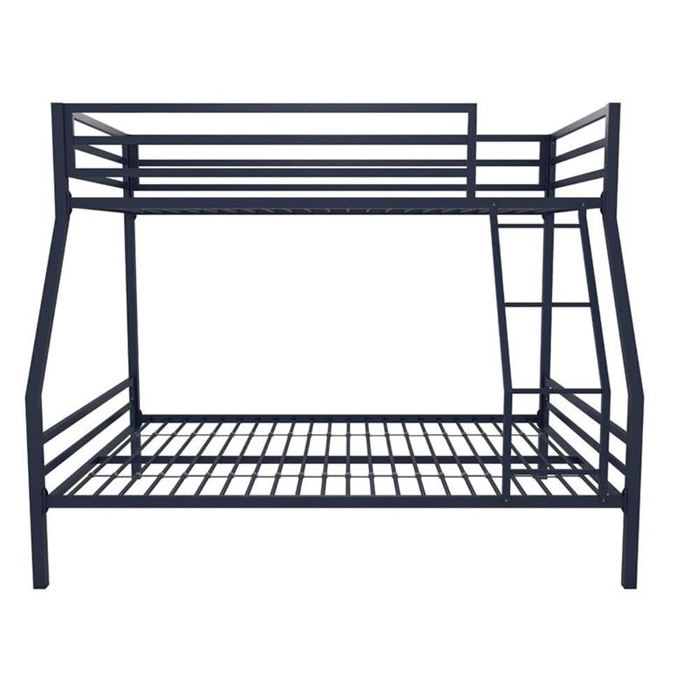 Roseberry Kids Metal Twin Over Full Size Bunk Bed - Navy Blue | Space-Saving Bunk Bed for Kids & Teens | Perfect for Shared Bedrooms, Small Spaces & Sleepovers