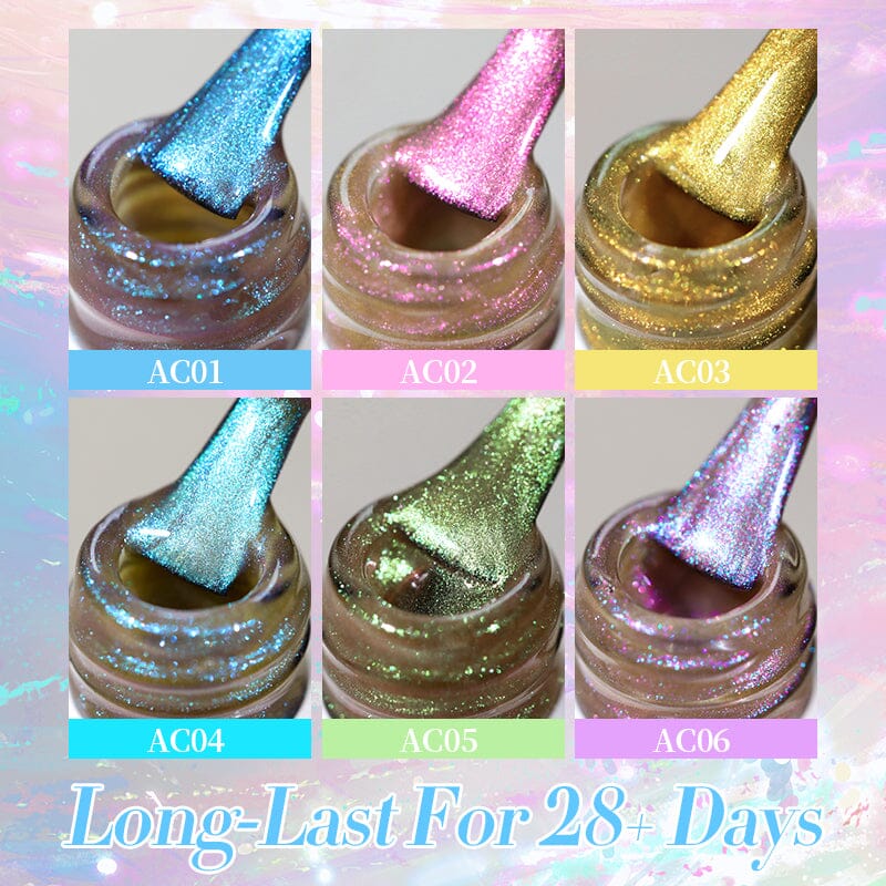 Auroras Cat Magnetic Gel Polish MY92 Angel Tears 10ml - Long-Lasting Nail Polish for Salon & Home Manicure - Perfect for Parties, Weddings & Special Occasions