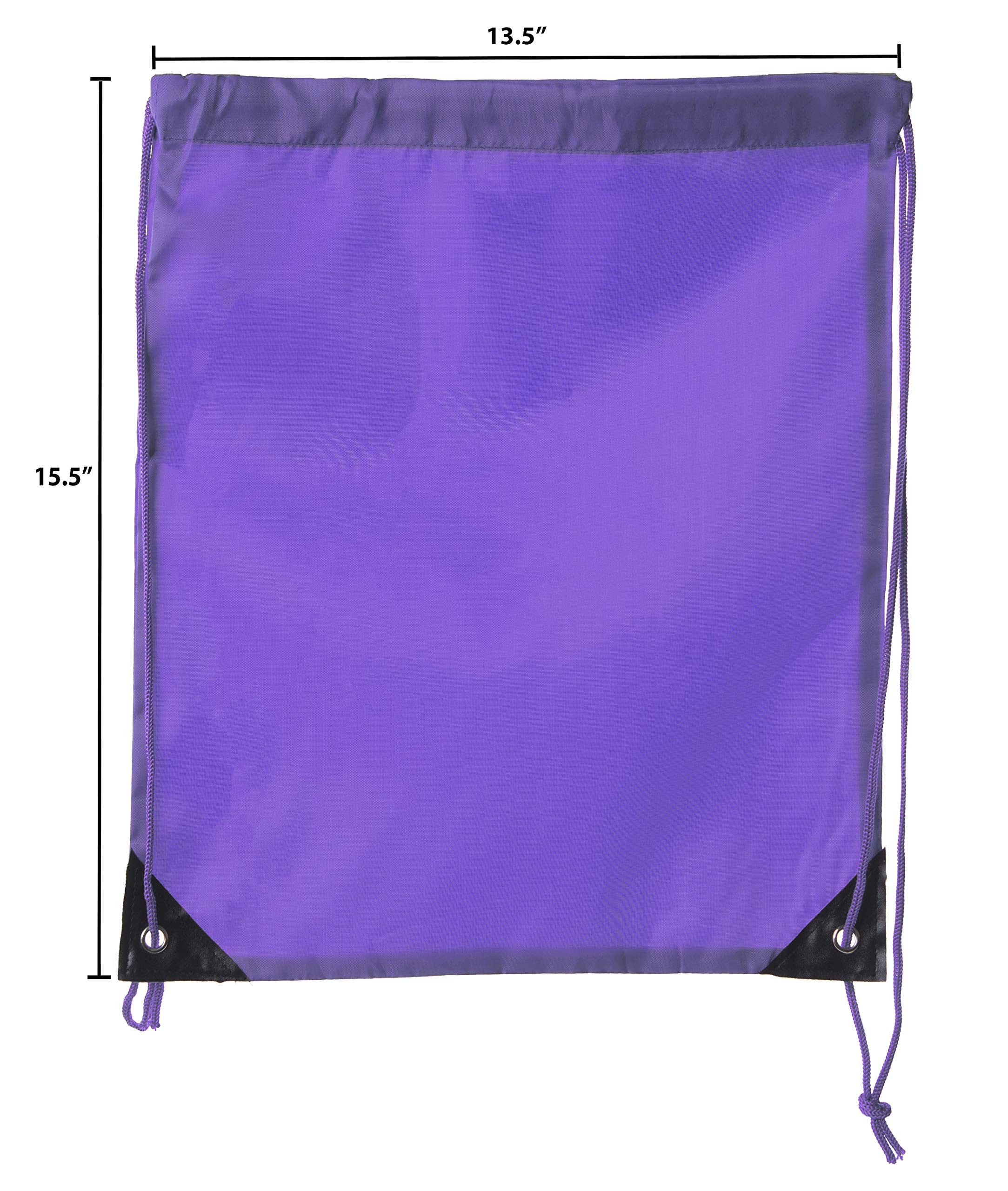 Mato & Hash Bulk Drawstring Bags - 15 Color Options | Cinch Sack Backpack with Pull String | 1PK to 100PK Wholesale | Perfect for Gym, Travel & Storage