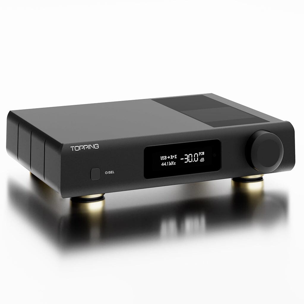 Topping D90III Discrete DAC - High-Resolution Audio Decoder with Bluetooth 5.0, XLR & RCA Outputs for Home Theater, Studio Recording & Audiophile Listening