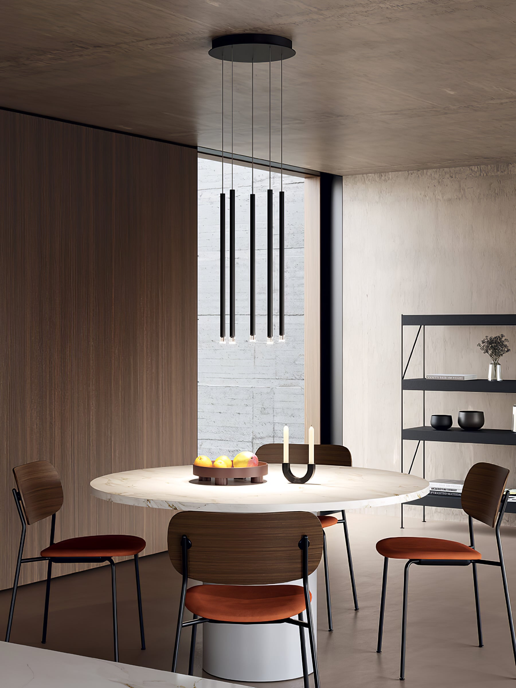 Modern Nano Suspension Chandelier - Sleek Minimalist LED Ceiling Light Fixture for Dining Room, Bedroom, and Living Room Decor