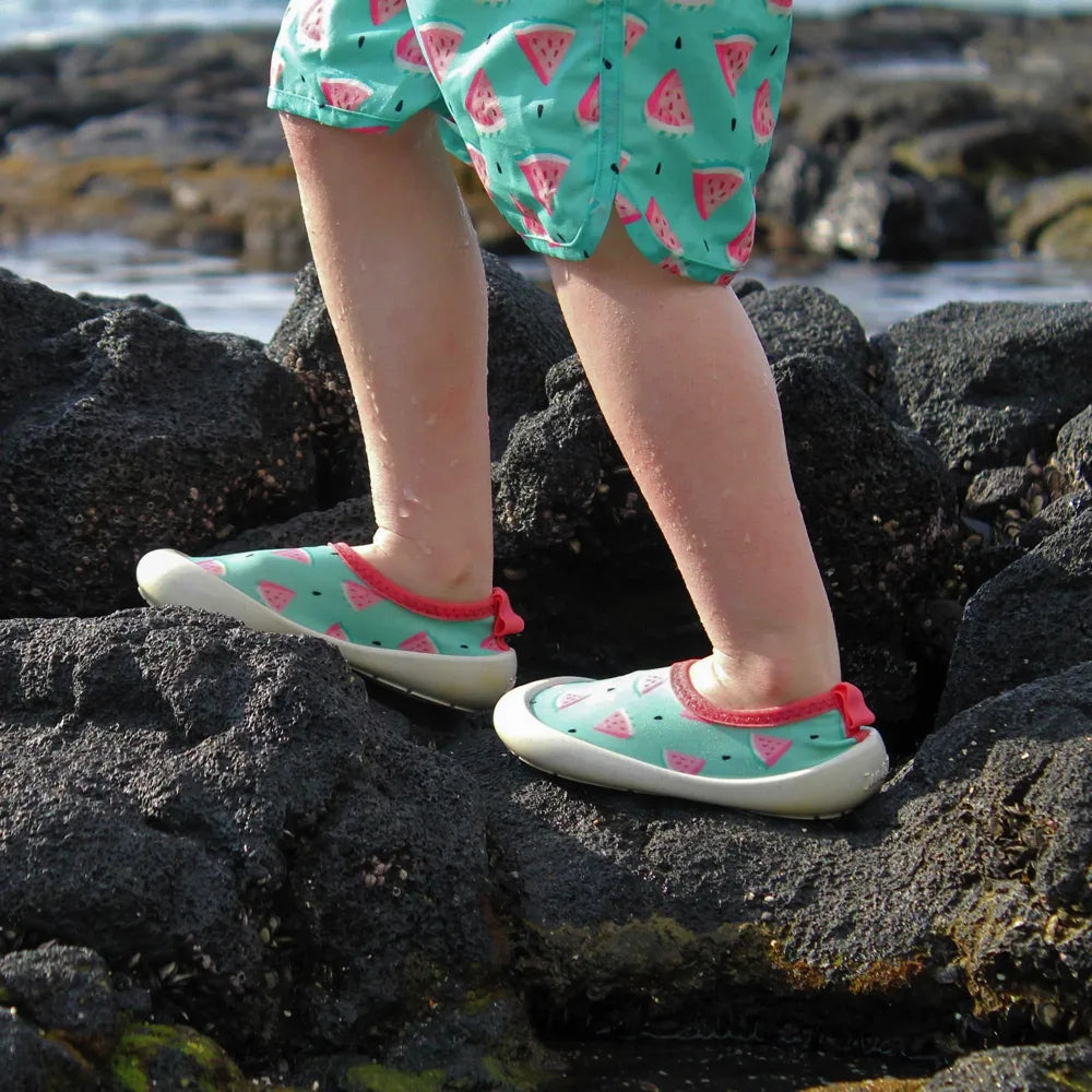 Jan & Jul Kids Water Shoes - Quick-Dry, Non-Slip Watermelon Design for Beach, Pool & Outdoor Play