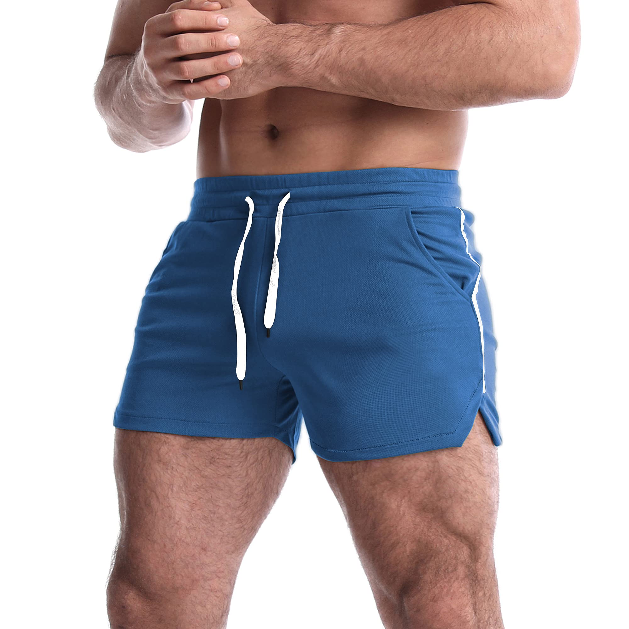 EVERWORTH Men's 5 Inch Inseam Workout Shorts - Athletic Gym Shorts for Bodybuilding, Running & Casual Wear - Lightweight Quick-Dry Training Shorts for Men - Perfect for Gym, Jogging & Summer Outdoor Activities