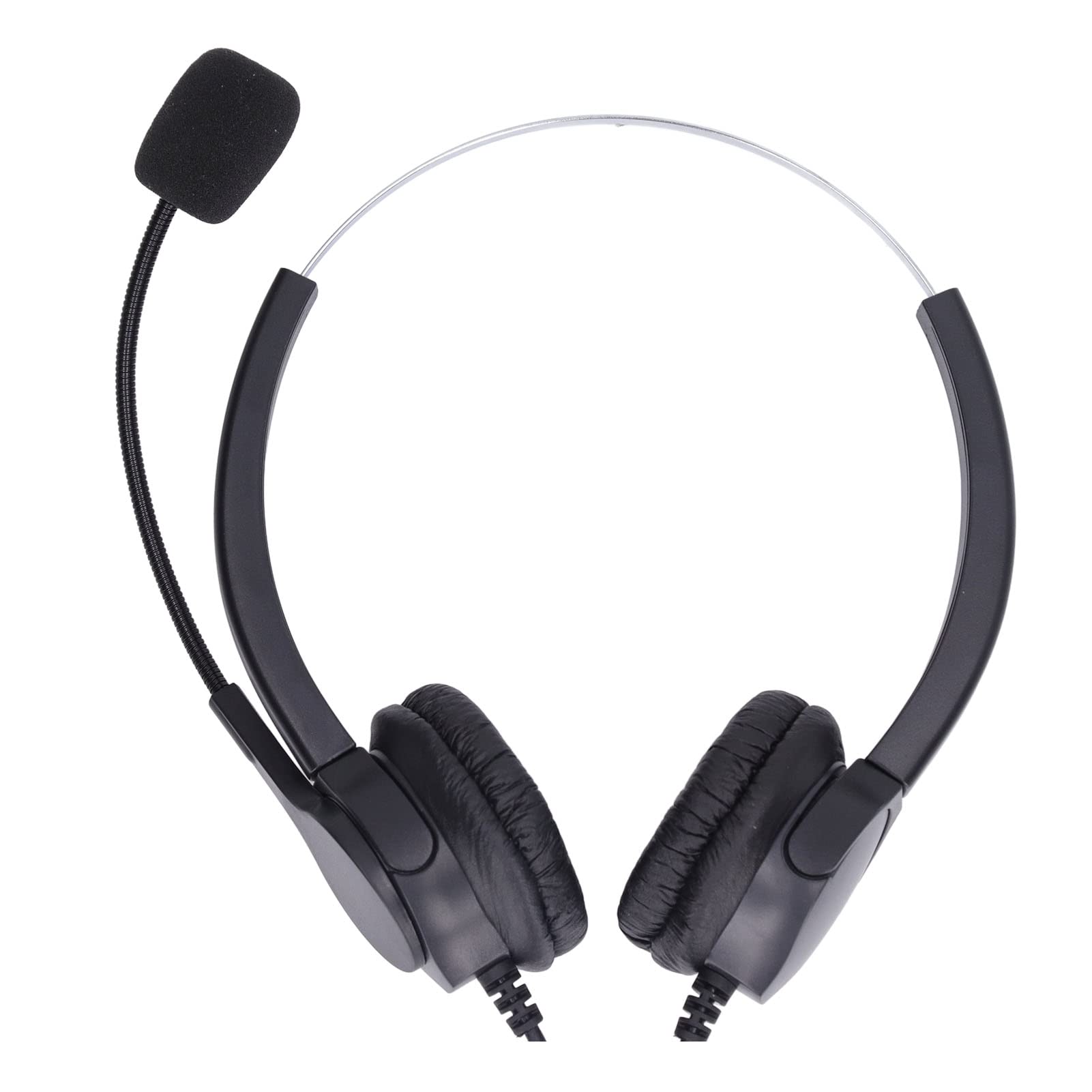 Gaeirt Wired Headset with Noise Reduction - 3.5mm ABS Headphone for Office & Call Center Use