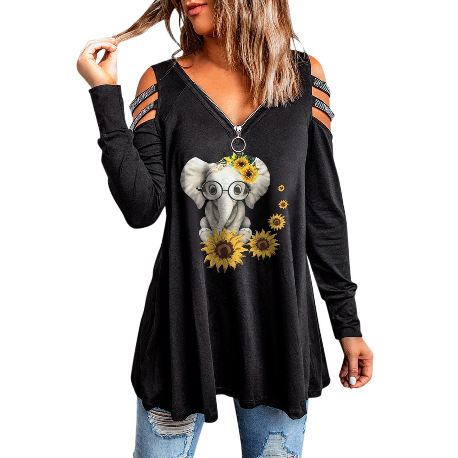 Women's Summer Loose Fit Animal Print Short Sleeve T-Shirt - Soft Casual Blouse for Women - Perfect for Beach, Vacation & Everyday Wear
