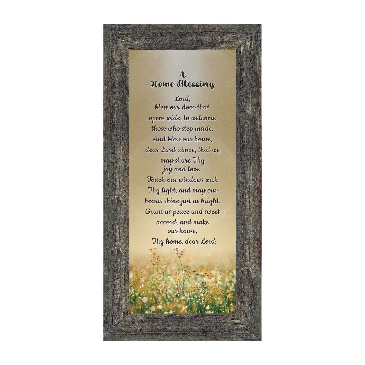 God Bless This Home Sign - Wooden Wall Decor for House Blessing, Christian Home Décor, Farmhouse Style - Perfect for Entryway, Living Room & Gift Giving