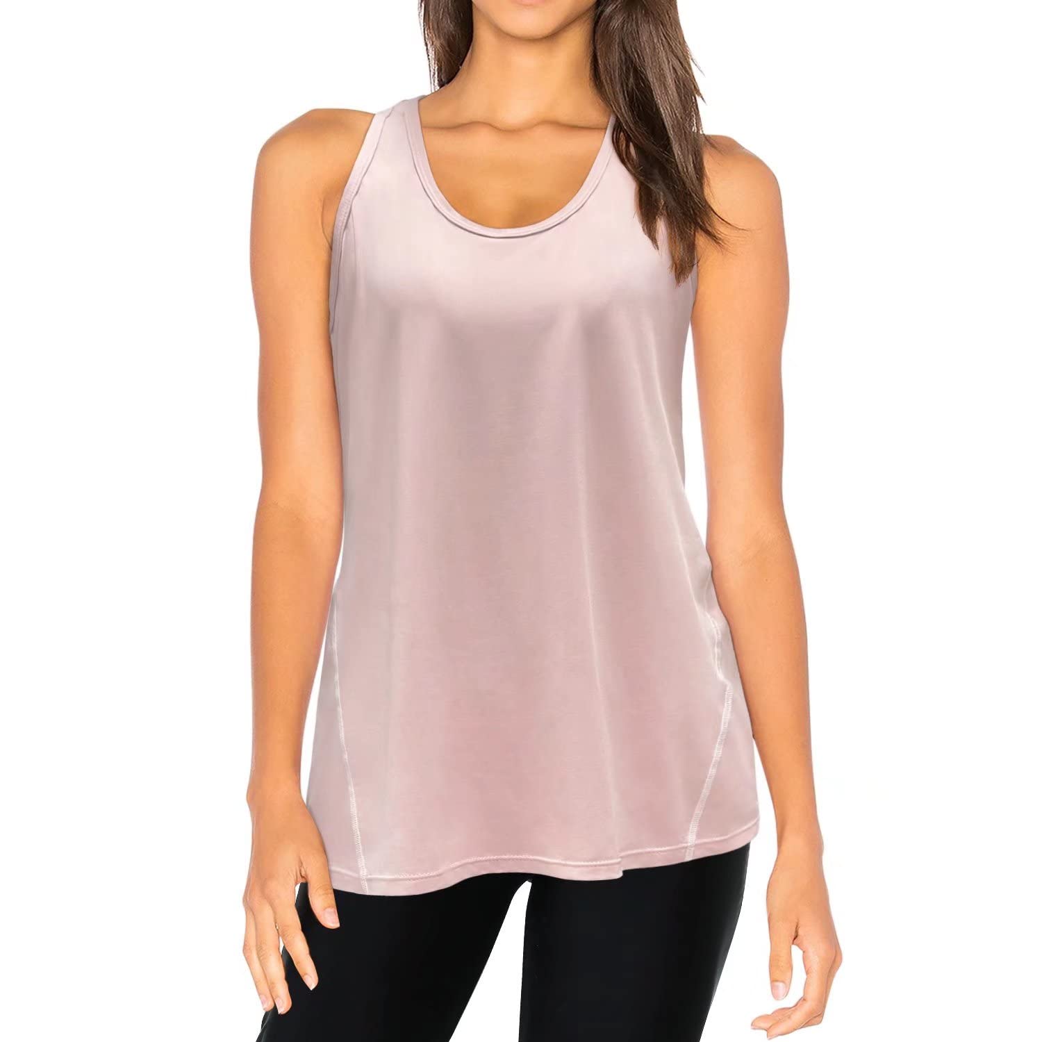 Women's Workout Tank Tops - Sleeveless Racerback Yoga Shirts for Running & Gym | HISOKOI Loose Fit Athletic Tops for Women | Perfect for Yoga, Fitness & Casual Wear