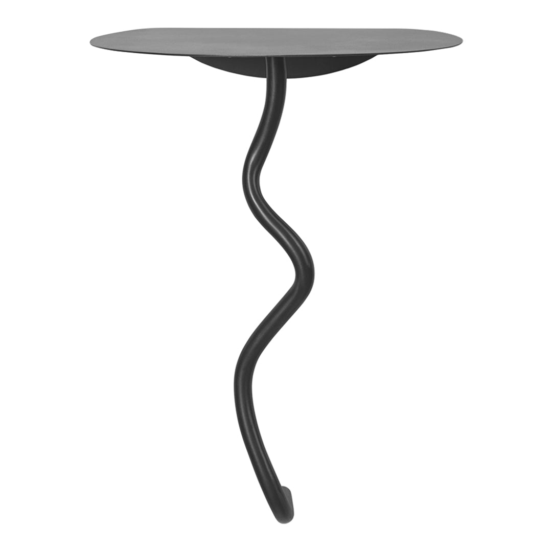 Curved Wall Mounted Table - Space Saving Modern Design for Small Apartments, Dorms & Home Offices | Perfect for Dining, Work & Decor