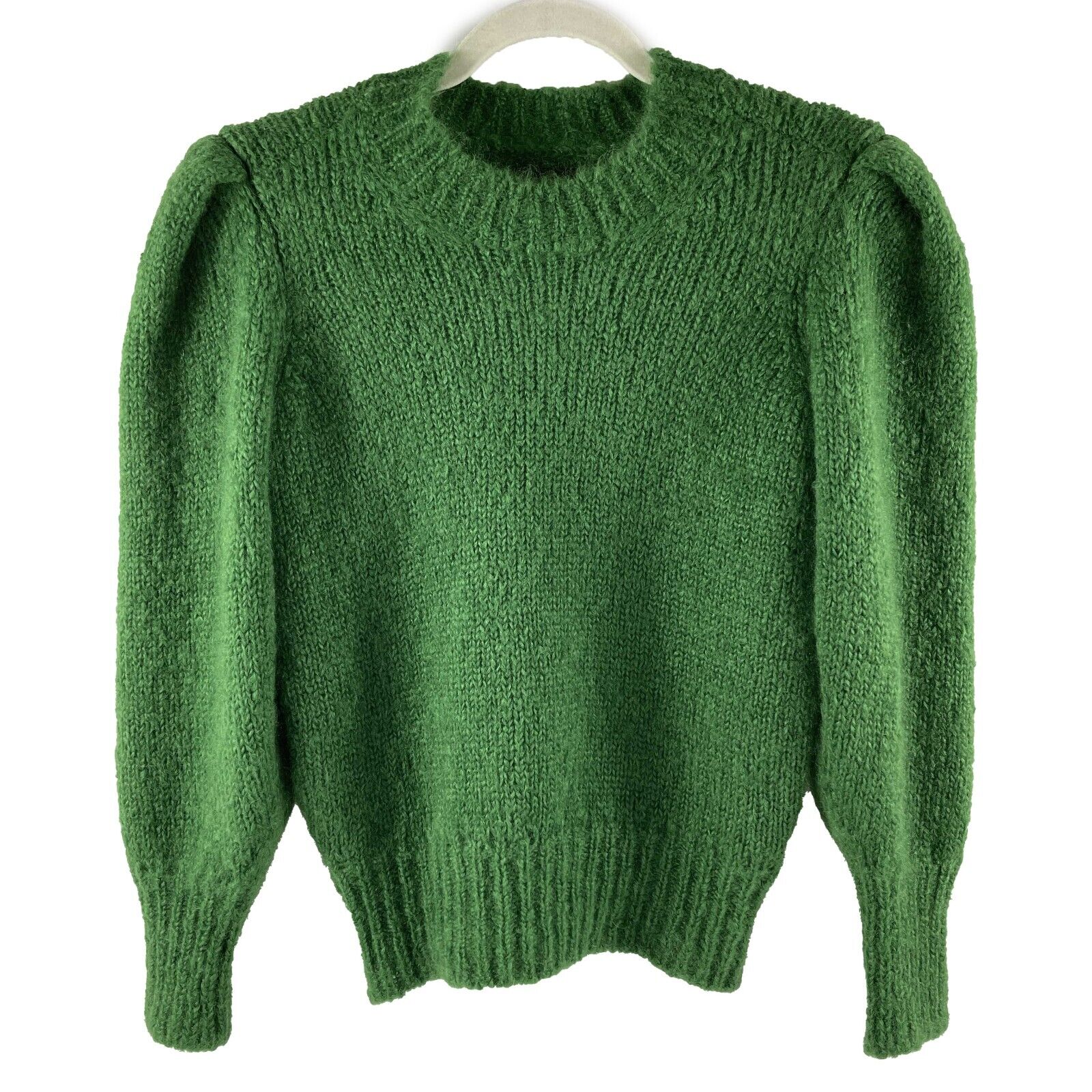 Isabel Marant Emma Knit Wool Sweater - Green XS (Size 34) | Women's Casual Winter Pullover for Office & Weekend Outfits