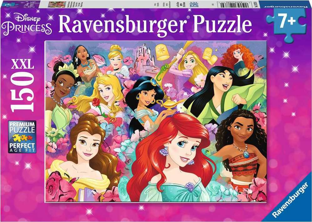 Disney Princess 150 Piece Jigsaw Puzzle for Kids - Educational Toy for Family Game Night & Birthday Gifts - Perfect for Preschool Learning, Bedroom Decor & Party Favors