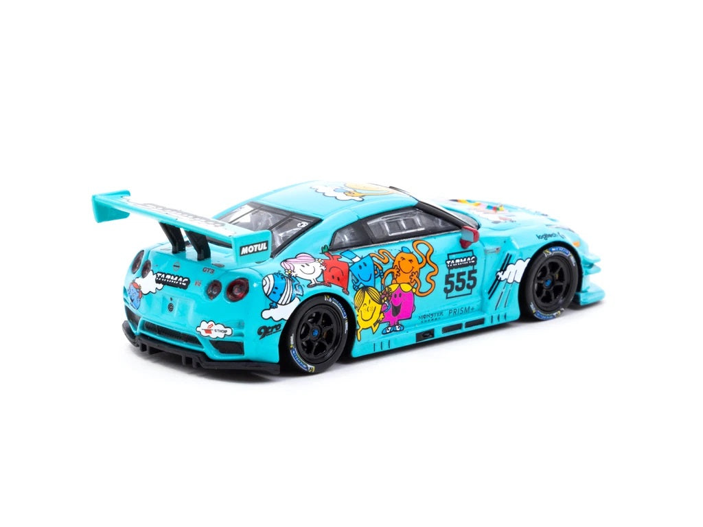 Tarmac Works 1:64 Scale Nissan GT-R Nismo GT3 Diecast Model Car - 2020 Overall Champion Legion of Racers Edition (Mr. Men Little Miss Collection) - Perfect for Collectors, Display, and Racing Enthusiasts