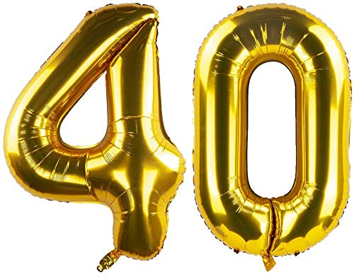 Teal & Gold 40th Birthday Party Decorations for Women - Latex Balloons, Confetti, Photography Backdrop - Happy 40th Birthday Party Supplies | Perfect for Milestone Celebrations, Photo Shoots & Surprise Parties