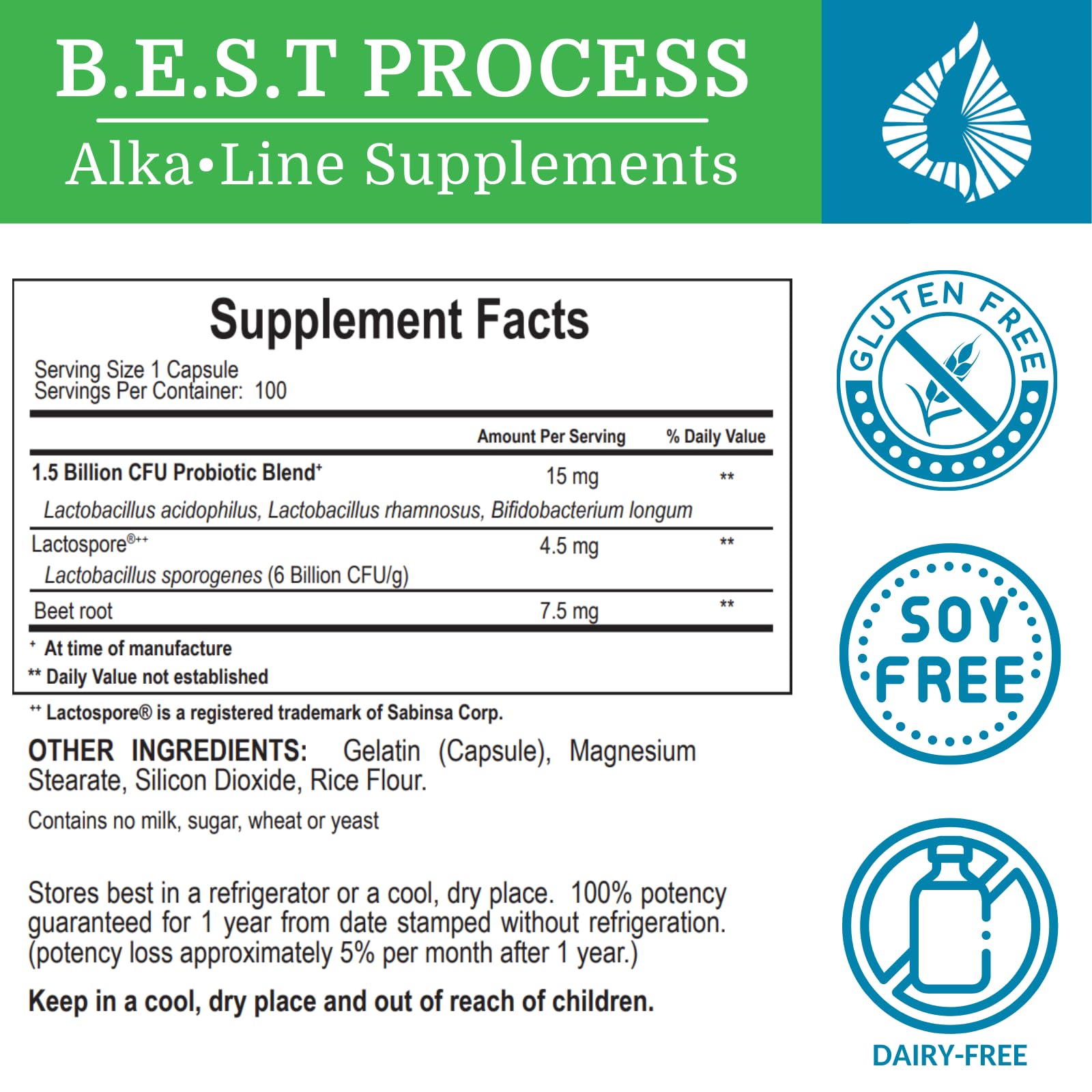 Alkadophilus (12 Pack) - Best Alkaline Probiotic & Prebiotic Digestive Supplement with 1.5 Billion CFU & Beetroot - No Refrigeration Needed - Supports Gut Health & Digestion - Ideal for Travel, Daily Wellness & Digestive Balance