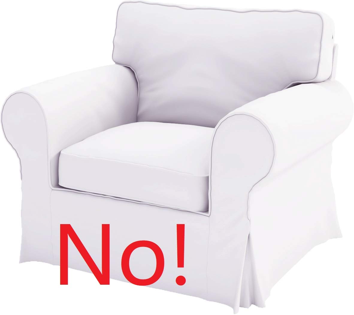 Custom IKEA Jennylund Armchair Slipcover Replacement - Blue Ektorp Jennylund Sofa Cover for IKEA Jennylund Chair | Perfect for Living Room, Bedroom, or Office Decor