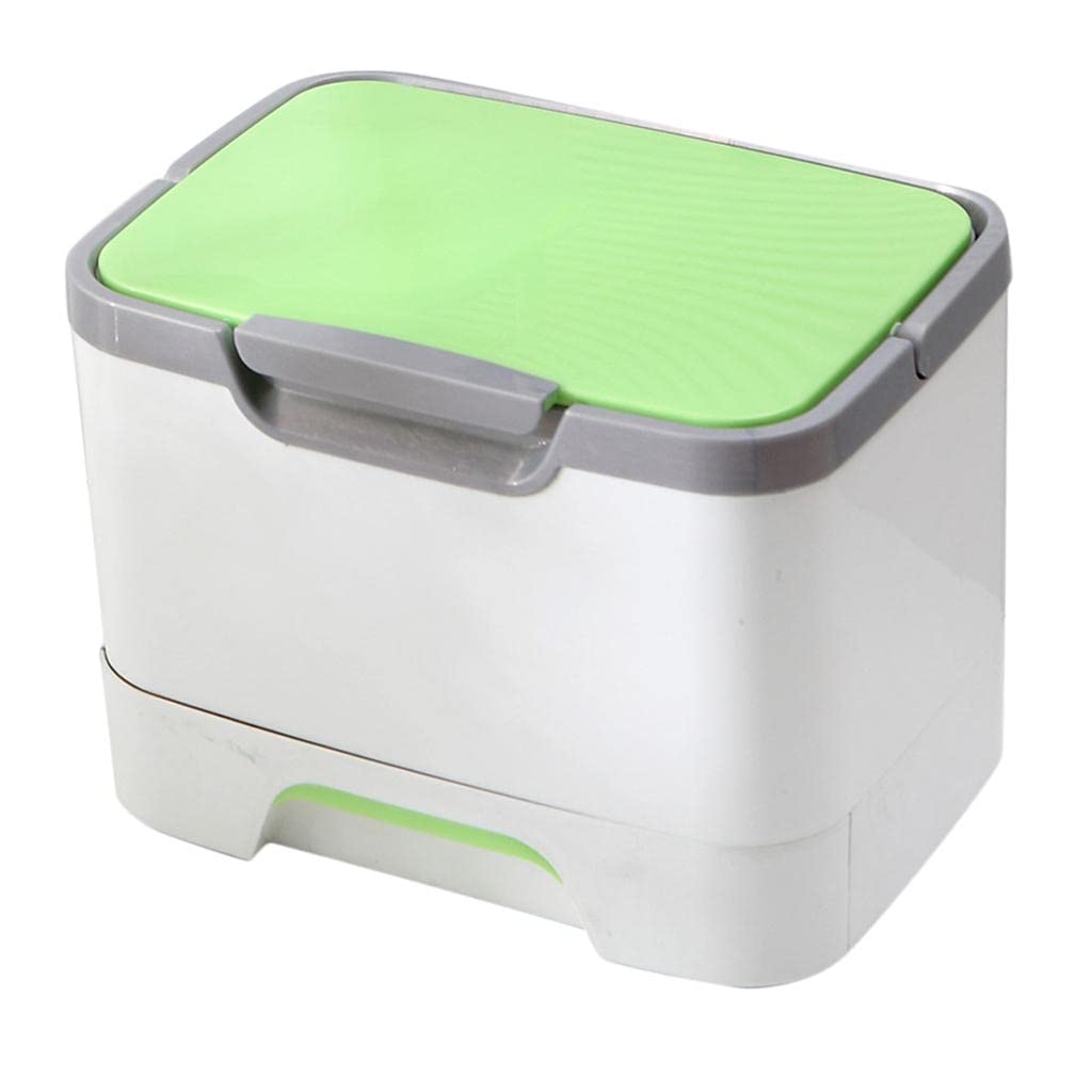 GAH Multipurpose Storage Organizer Box - First Aid Kit, Nail Art & Makeup Case - Portable Green Plastic Container for Home, Travel & Salon Use