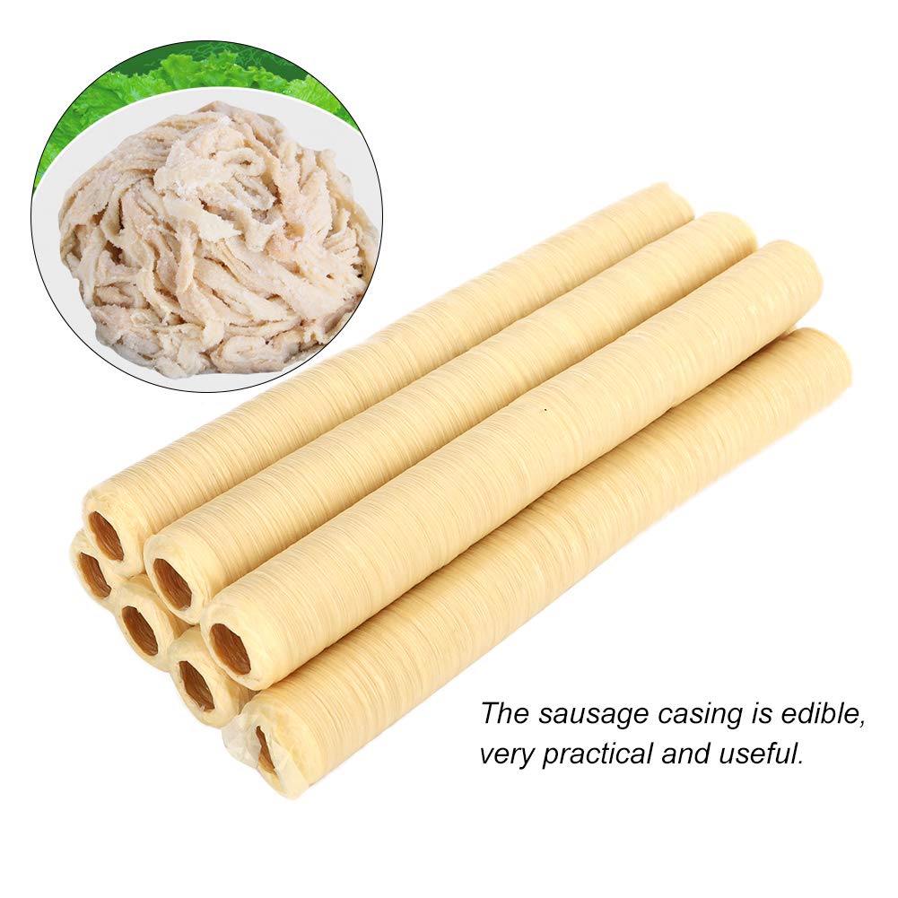 AXOC Edible Sausage Casing for Drying - Natural Sausage Hose Tube for Homemade Hot Dogs & Dried Sausages | Perfect for DIY Sausage Making, Meat Processing & Food Preservation