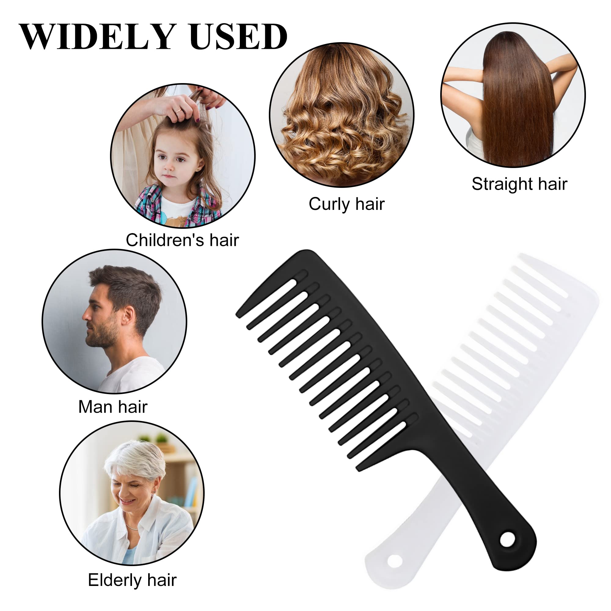 1st Choice Large Tooth Detangling Comb for Wet & Curly Hair - Unbreakable 9.5