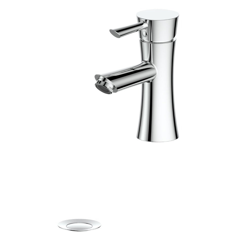 ZLINE Donner Single Handle Bathroom Faucet in Chrome Finish - Modern Waterfall Spout Design for Bathroom Sink & Vanity (DNR BF CH) | Perfect for Home Renovation & Luxury Bathroom Upgrades