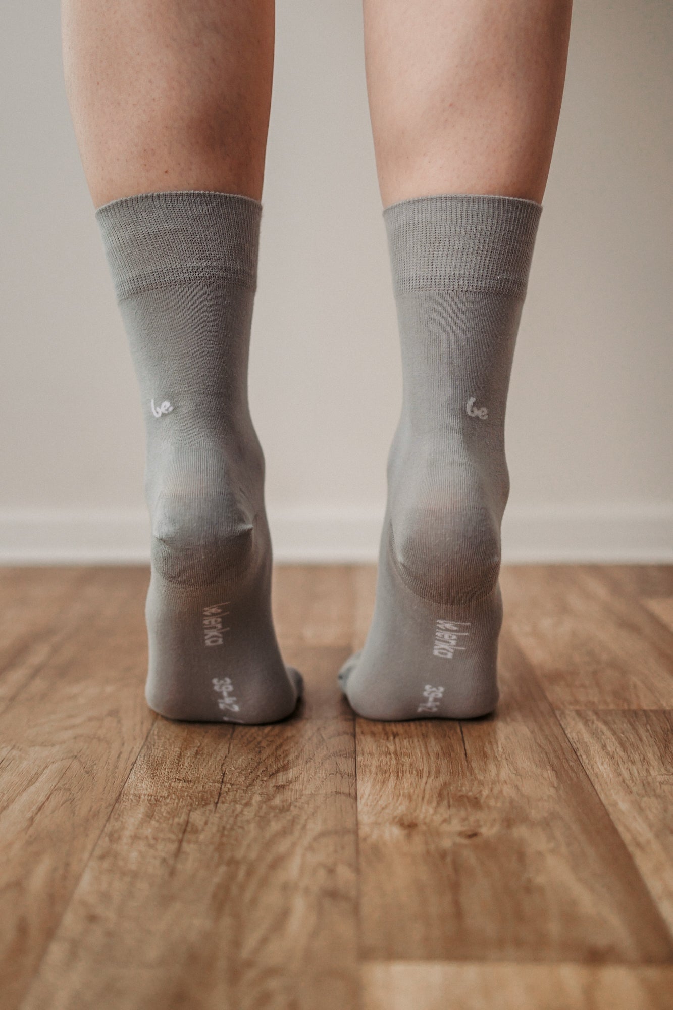 Barefoot Socks for Men & Women - Soft Crew Essential Socks in Grey - Perfect for Yoga, Running & Home Comfort