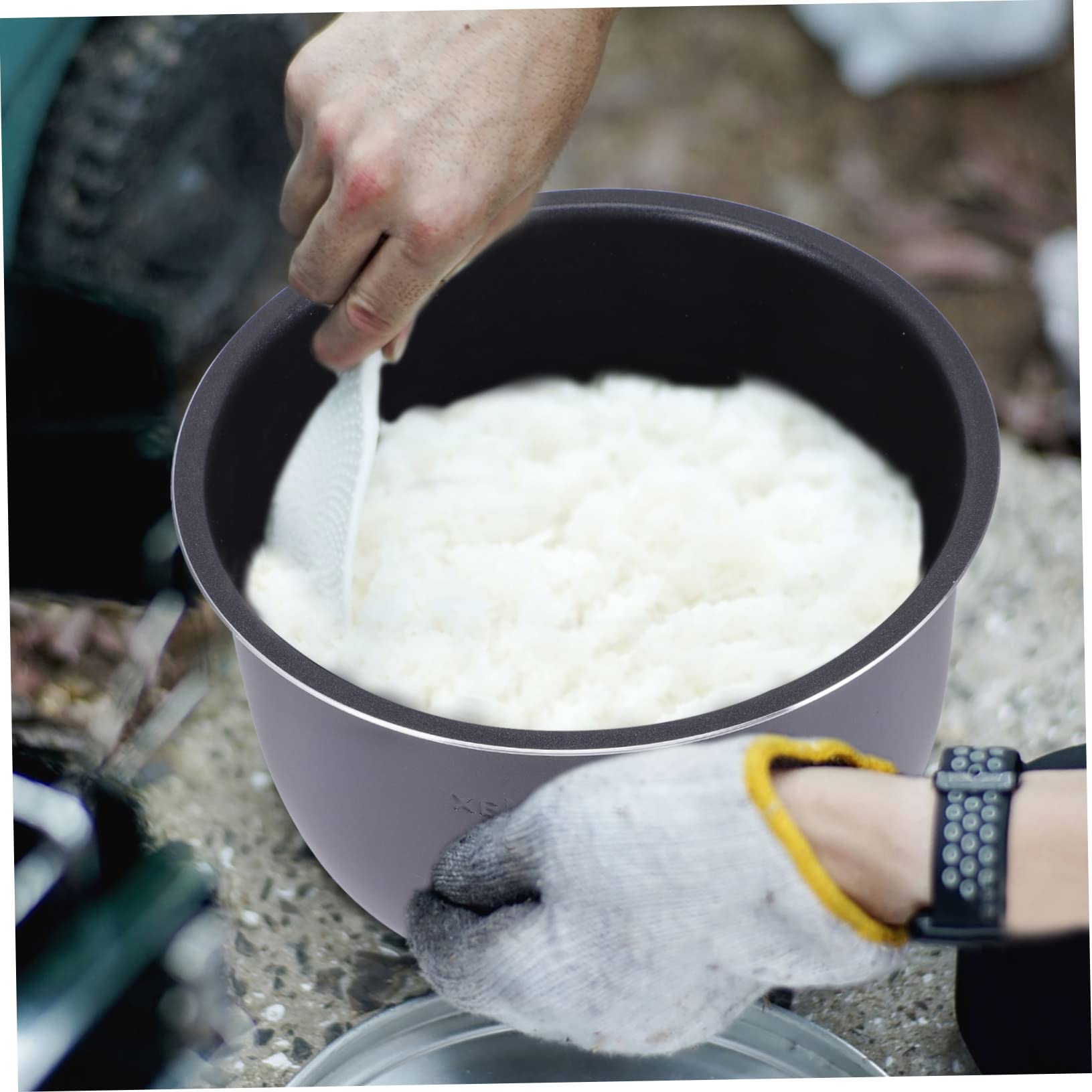 Stainless Steel Rice Cooker Liner & Nonstick Inner Pot Set - Durable Non-Stick Cookware for Perfect Rice - Ideal for Home Kitchens, Dorms, and Camping