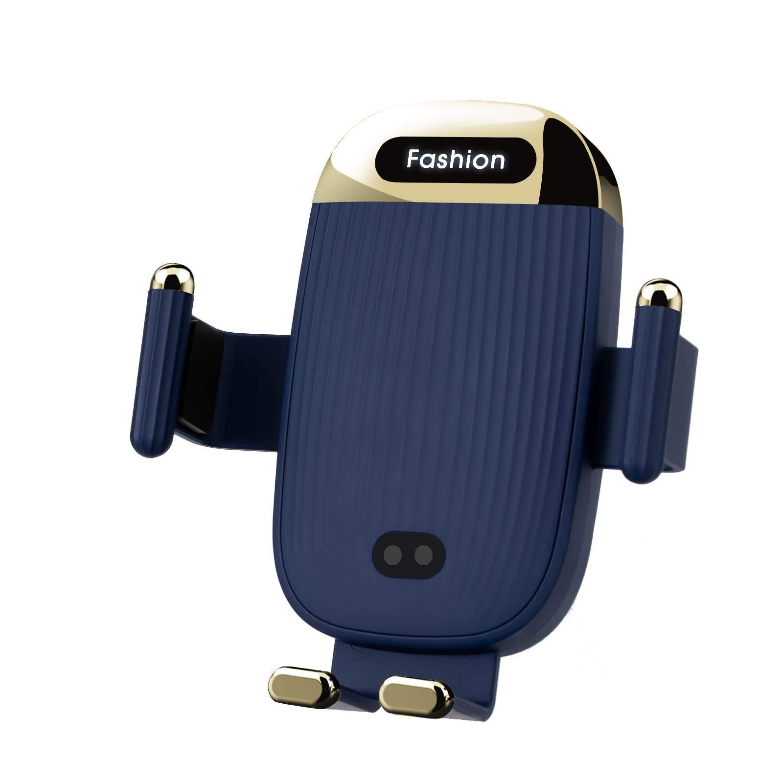 15W Qi Fast Wireless Car Charger Mount - Auto Clamping Phone Holder with Smart Sensor for iPhone 13/12/11/XS/XR/8 & Samsung S22/S21/S20/Note 20 - Air Vent Mount - Perfect for Commuting & Road Trips (Blue)