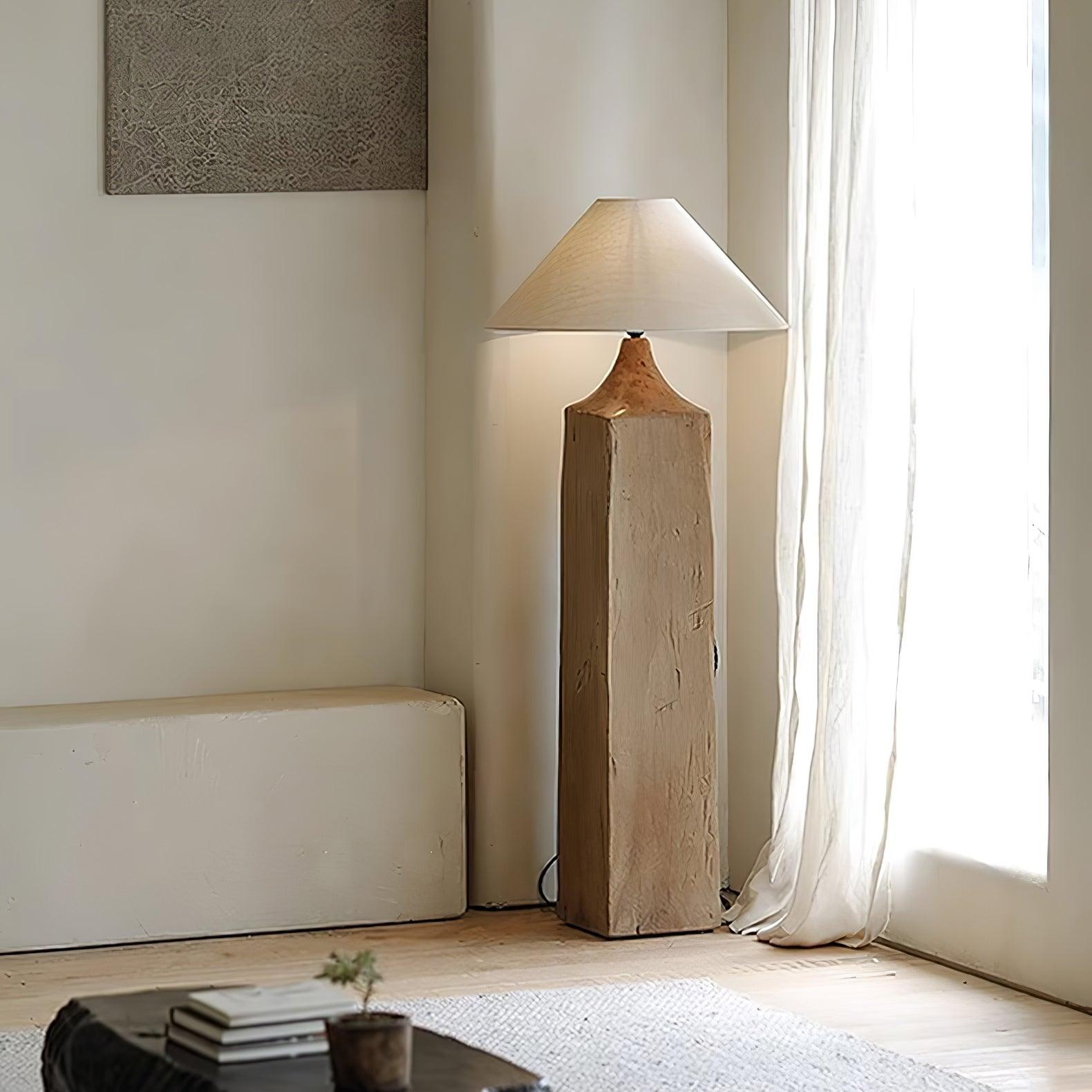Arboreal Whisper Modern Floor Lamp - Adjustable Standing Light for Living Room, Bedroom & Office - Warm White LED Reading Light with Wooden Base