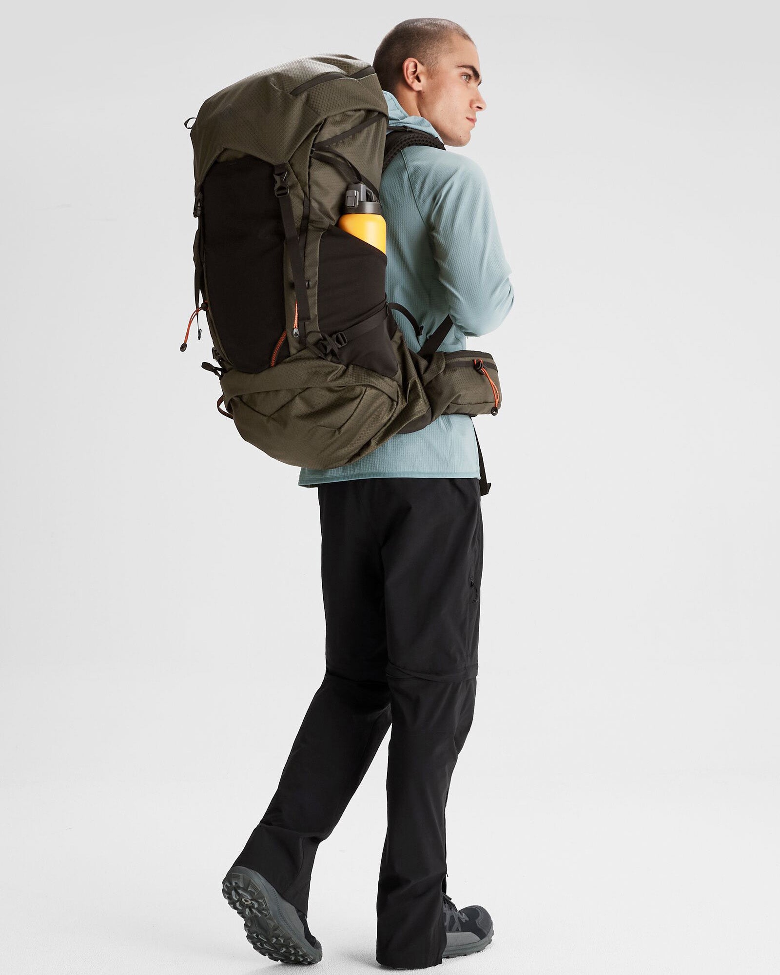 Valorous Pack 58L Dark Moss - Lightweight Hiking Backpack for Outdoor Camping & Travel Adventures