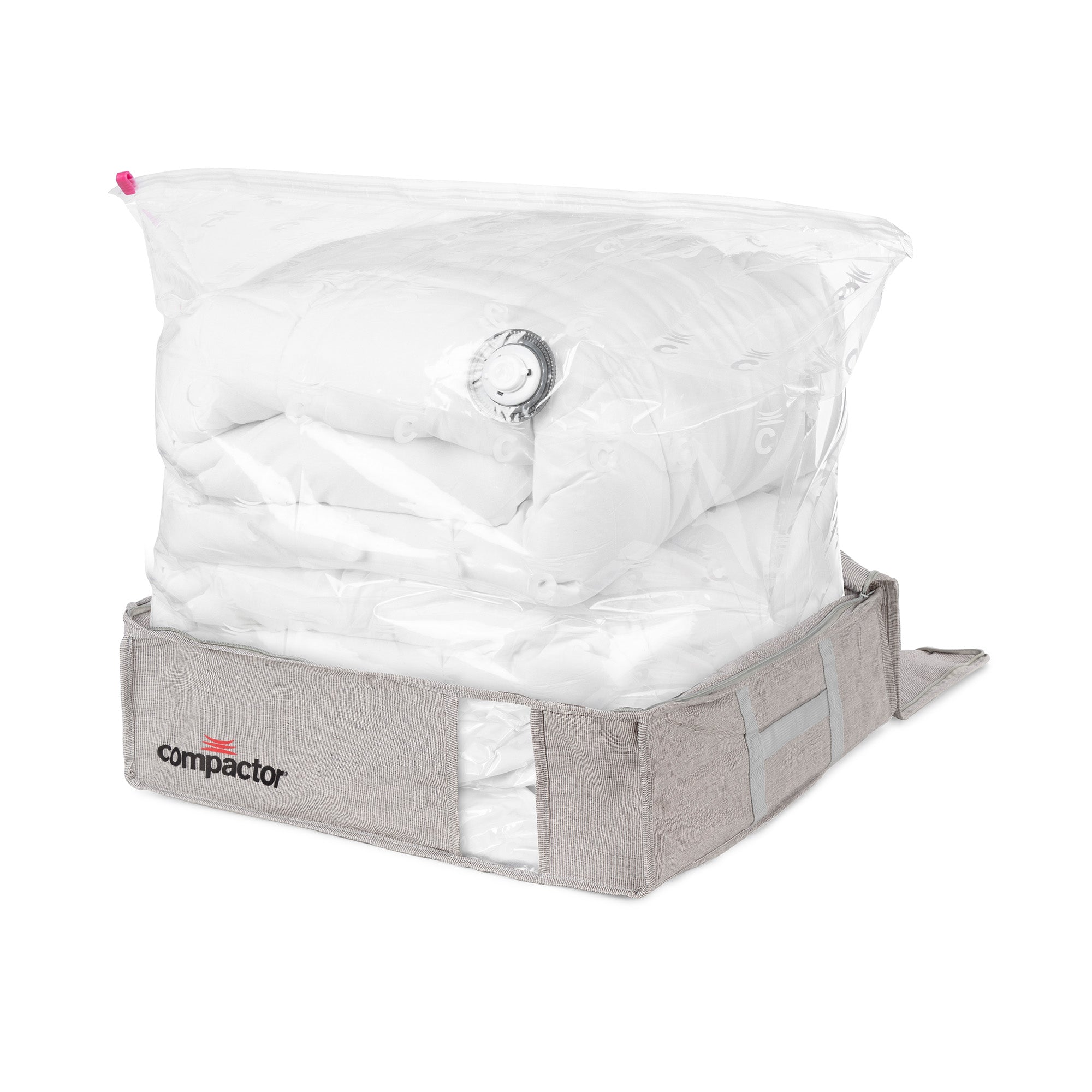 Vacuum Storage Bag for Clothes - Large Size Compactor Oxford Storage Box | Space Saving Solution for Travel, Seasonal Clothes & Bedding Organization