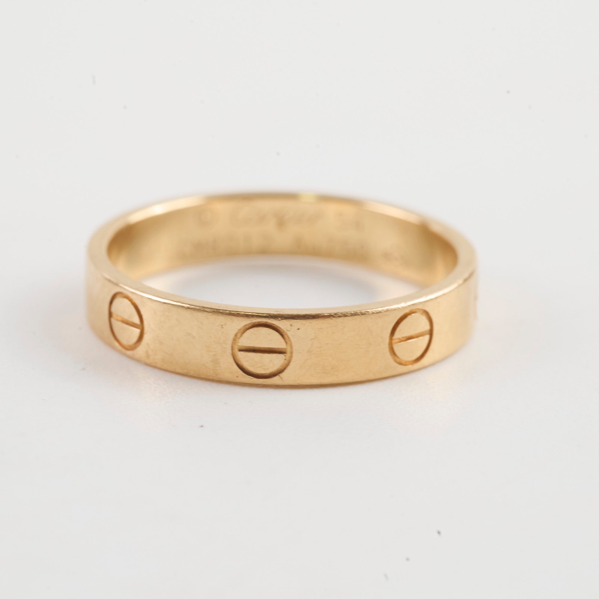 Cartier Small Love Ring 18K Pink Gold - Size 54 Wedding Band, Anniversary Gift for Her, Luxury Jewelry for Special Occasions