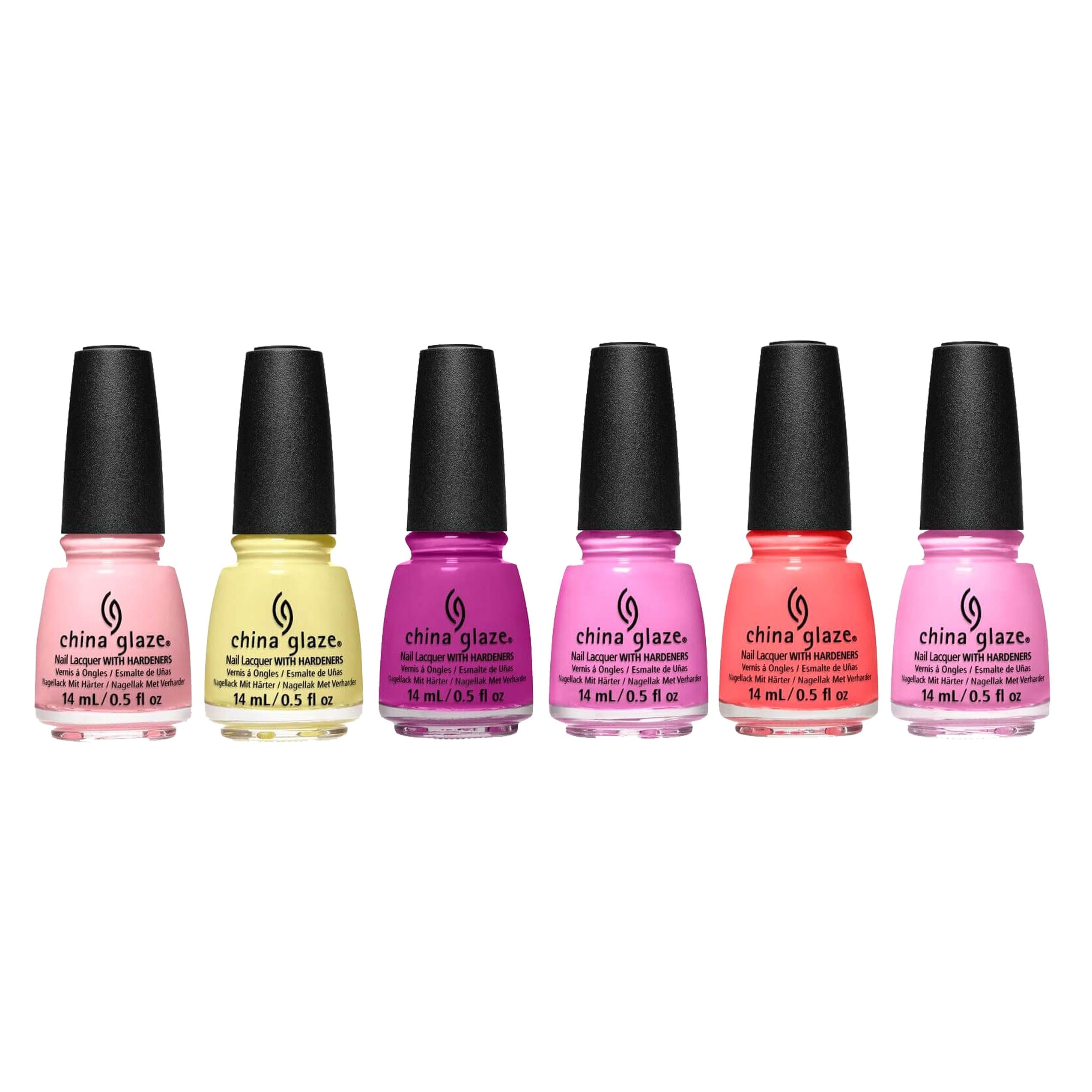 China Glaze Hello Sugar Collection - Long-Lasting Nail Polish Set for Gel-Like Shine - Perfect for Manicures, Pedicures & Nail Art Designs