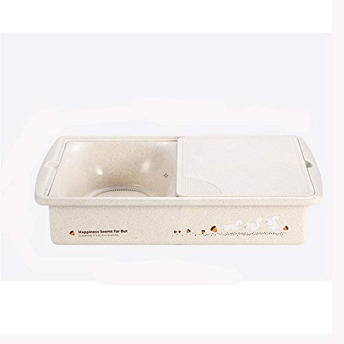 TWDYC Multifunctional Plastic Cutting Board with Drain Basket - Kitchen Water Filter & Vegetable Chopping Tool (Color A) - Perfect for Meal Prep, Sink Organization & Healthy Cooking