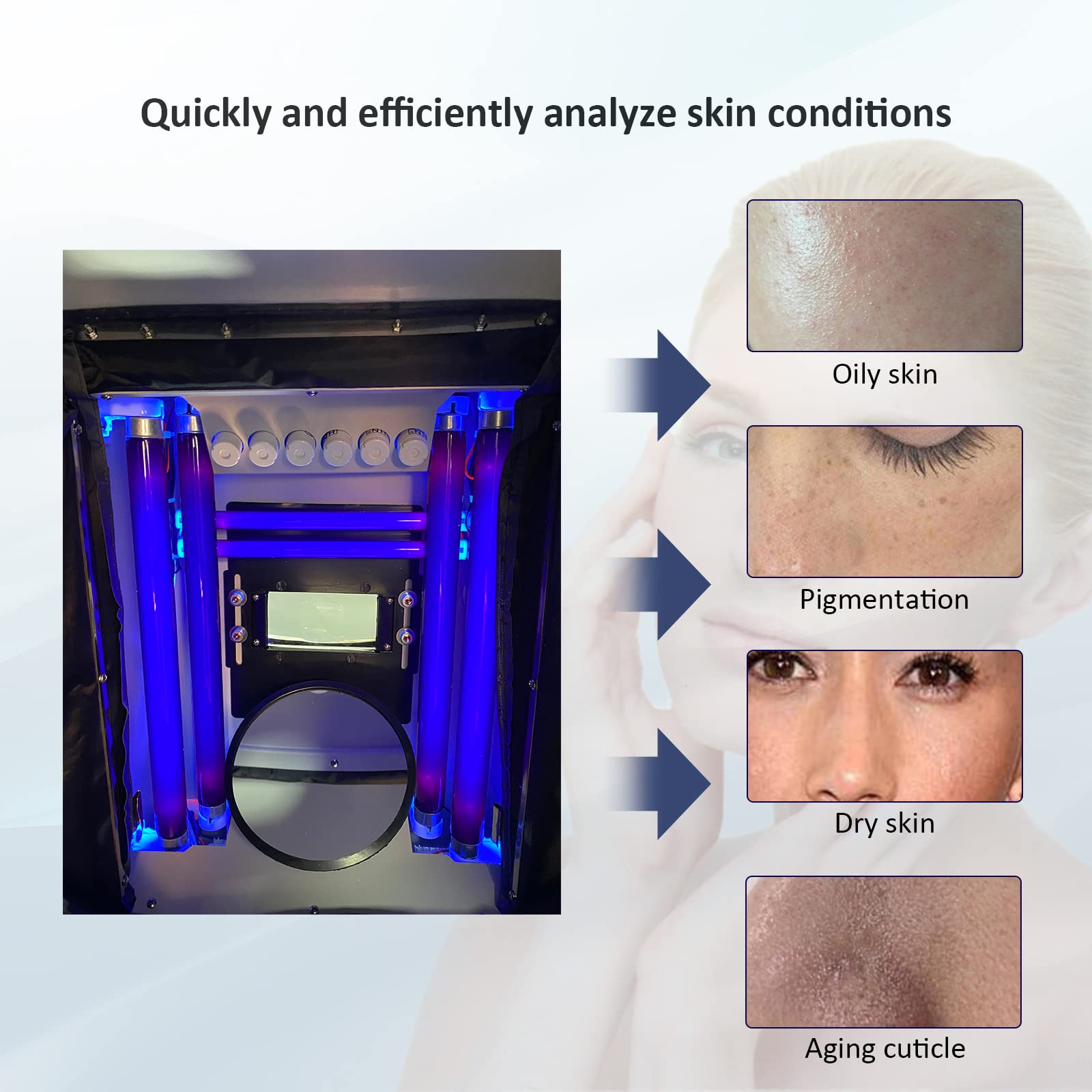 Elitzia ETD1029 Professional UV Skin Analyzer for Laptop - Portable Beauty Device for Skin Analysis & Care | Perfect for Home Spa, Dermatology Clinics & Beauty Salons