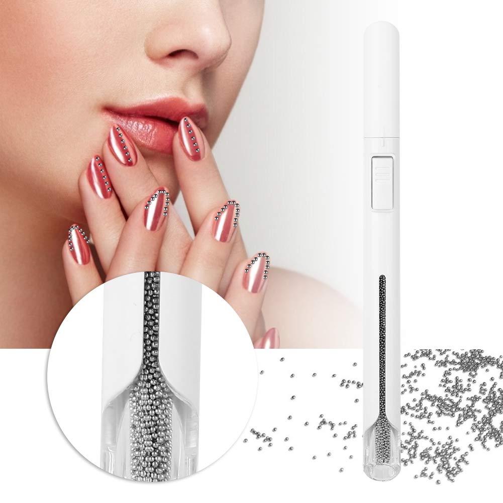 2800pcs Nail Beads Kit for Salon & DIY Nail Art - Professional Nail Dotting Pen, Rhinestones, Manicure Decoration Tools (Black) | Perfect for Nail Design, Home Salon, Party & Gift