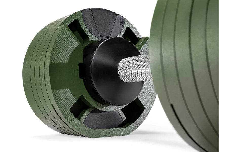 NÜOBELL 80lb Adjustable Dumbbells Set - Tactical Weight Dumbbells for Home Gym, Strength Training & CrossFit Workouts - Perfect for Small Spaces & Full-Body Exercises