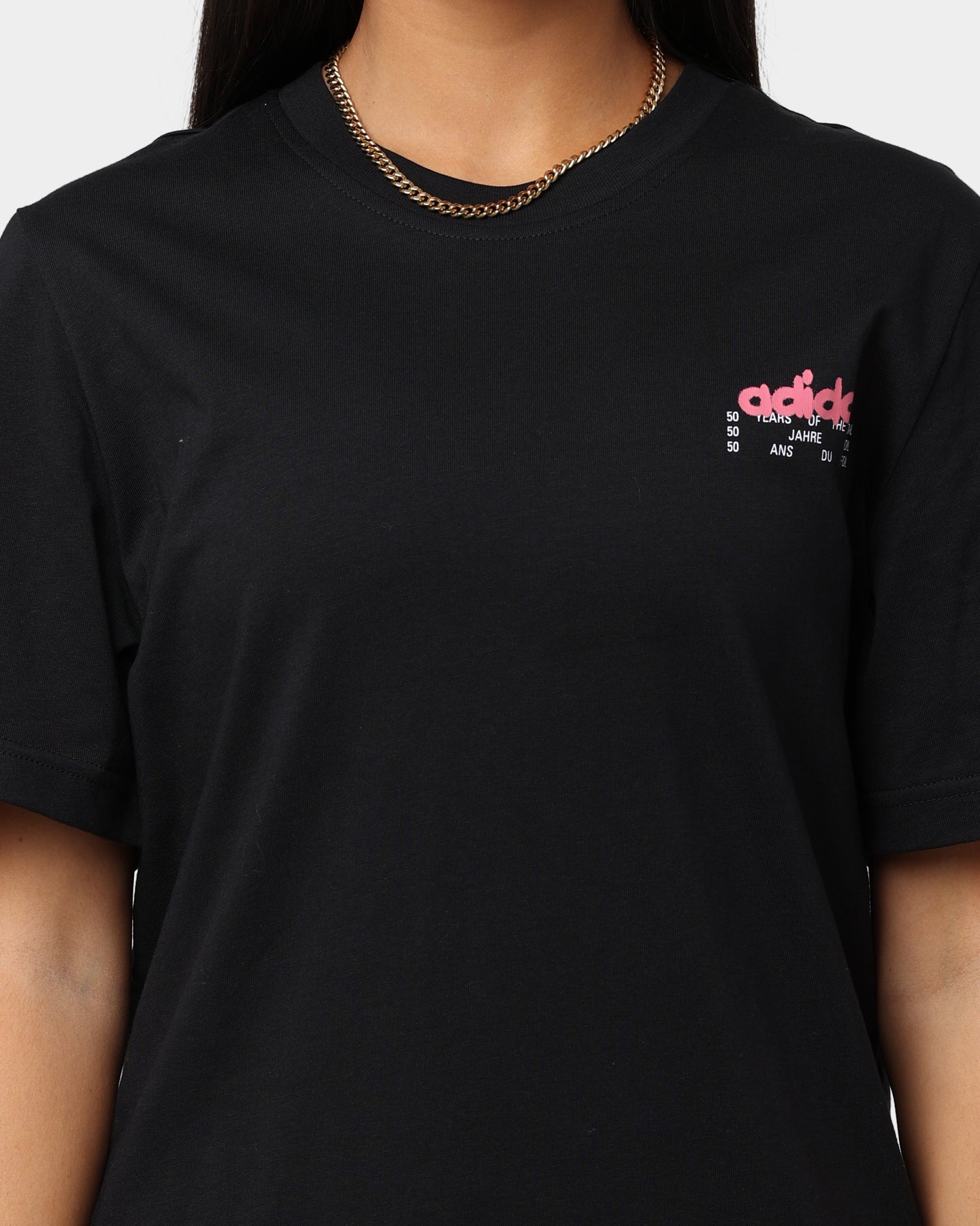Adidas Behind T-Shirt for Men - Black/Turbo Color - Comfortable Cotton Crewneck Tee for Casual Wear, Gym & Street Style