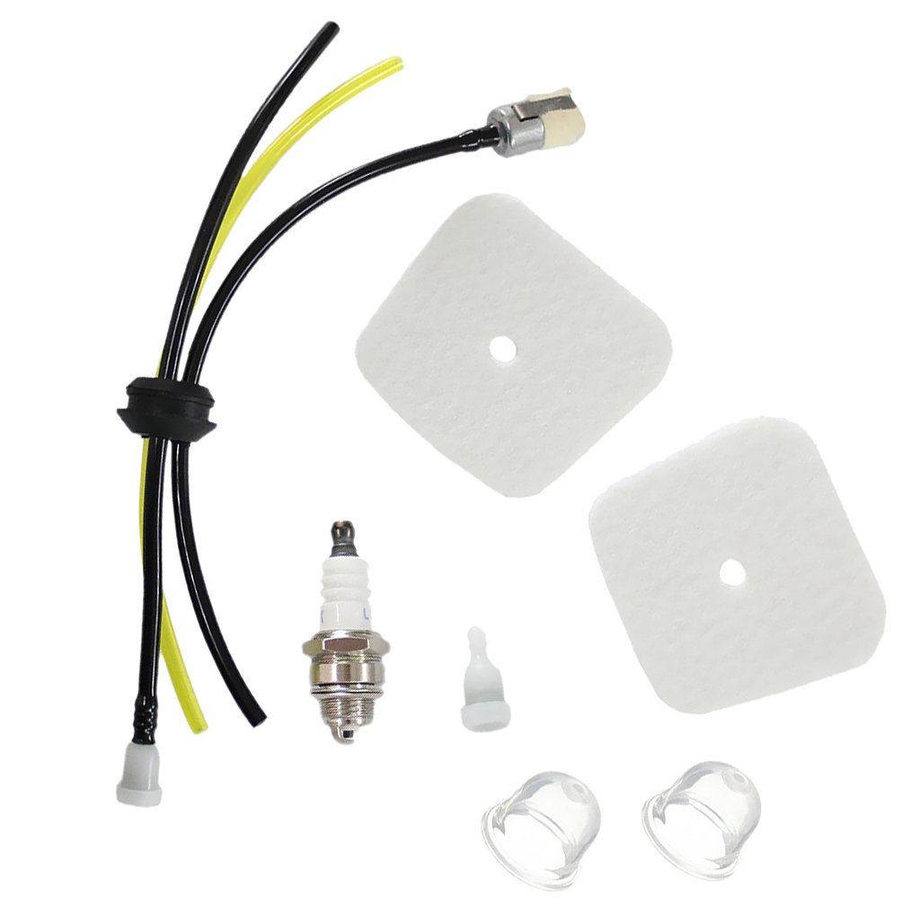 CALANDIS Fuel Line, Spark Plug, Primer Bulbs, Air Filter & Vents Replacement Parts for Mantis & Echo Tiller - Compatible with Gas Tiller Maintenance & Repair