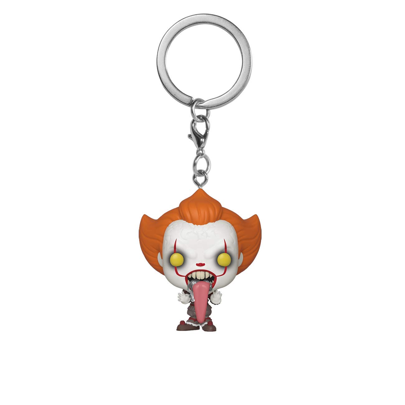 Funko Pop! Keychain - IT Chapter Two Pennywise with Dog Tongue - Collectible Horror Movie Character Keyring - Perfect for Backpacks, Keys & Horror Fans Gifts