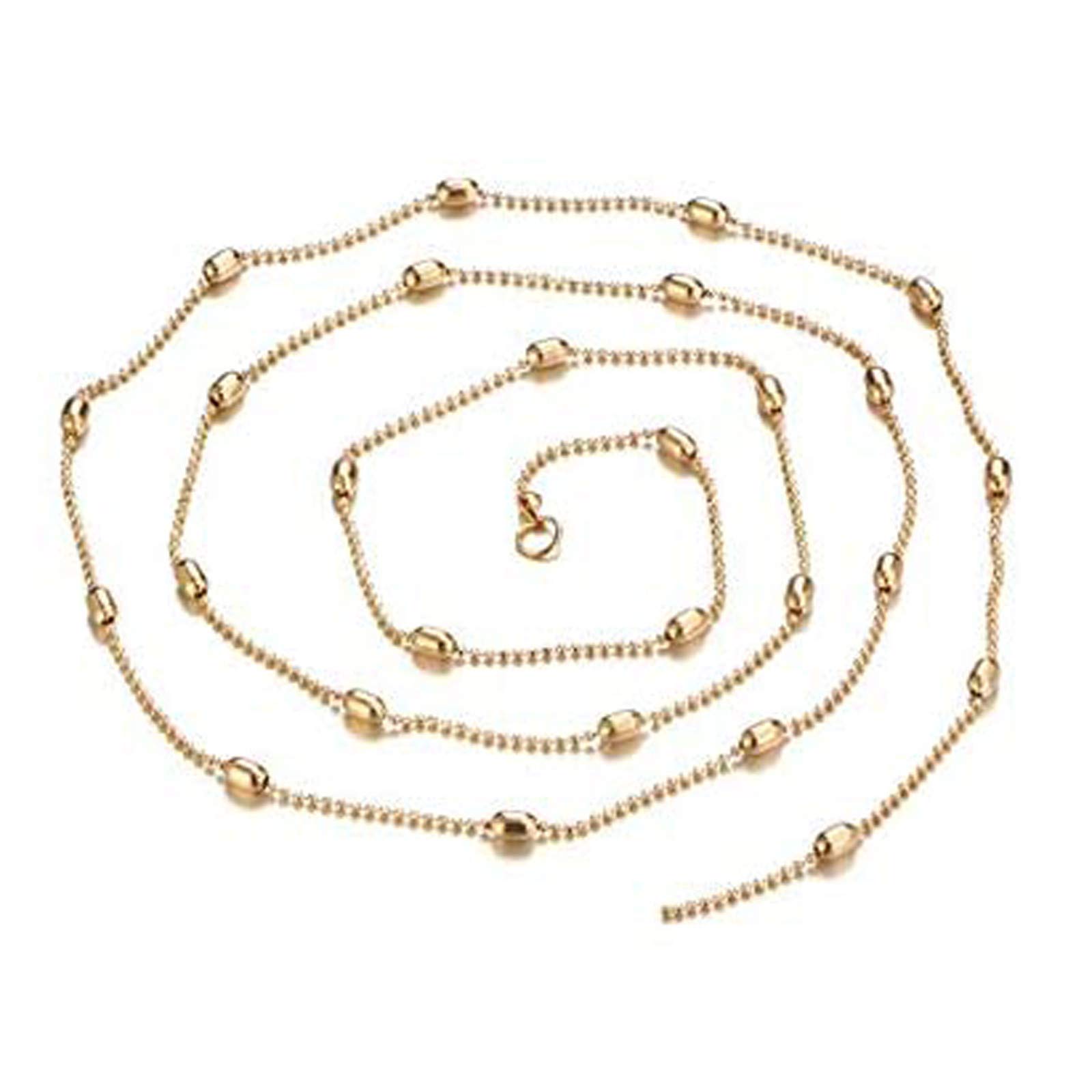Trendy Gold Layered Necklace for Women - Elegant Multi-Layer Fashion Jewelry Gift Idea - Perfect for Date Nights, Parties & Special Occasions (One Size)