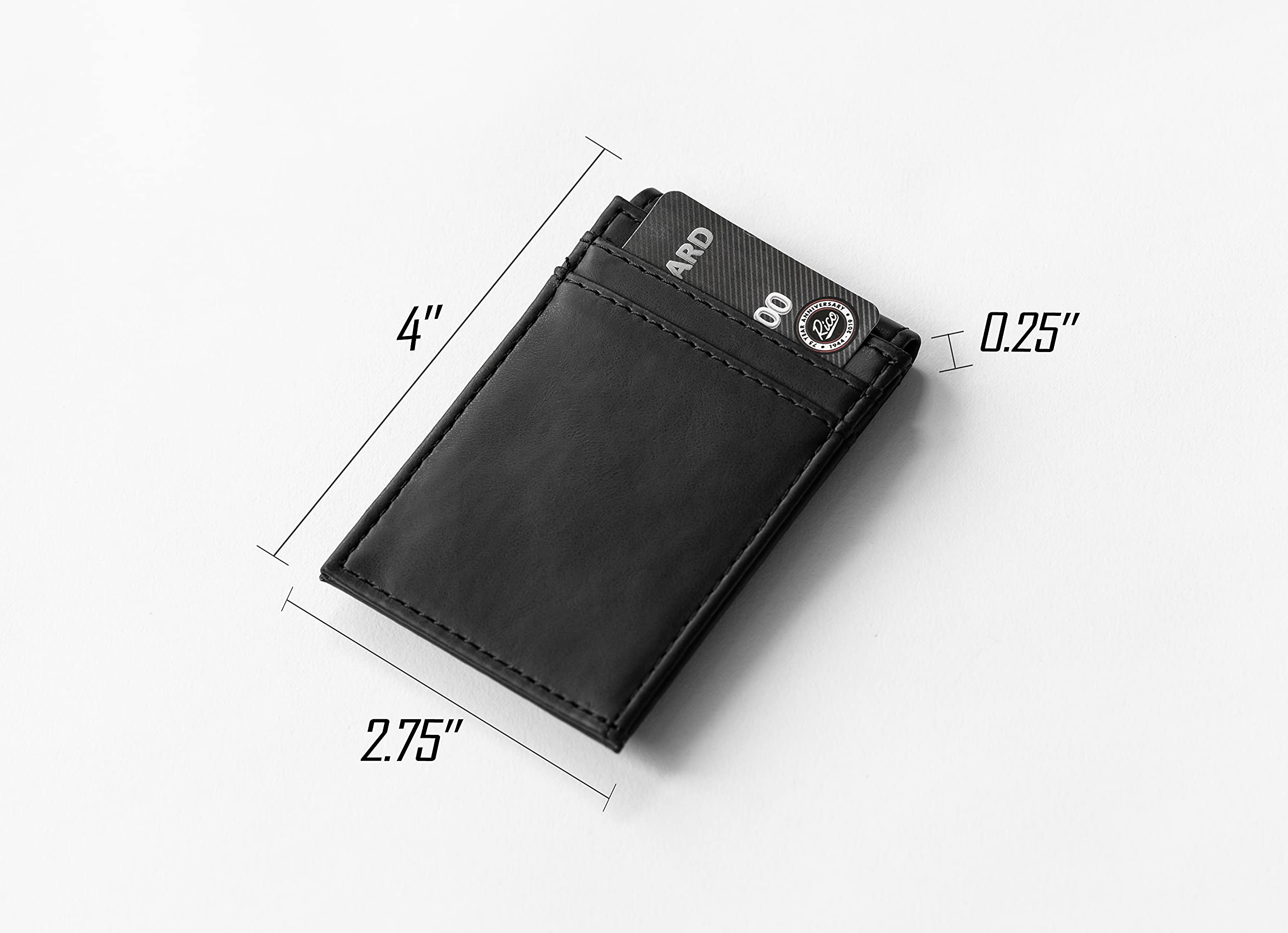 NBA Basketball Laser Engraved Front Pocket Wallet - Compact Slim Bifold Wallet for Men | Officially Licensed NBA Merchandise | Perfect for Game Day, Travel & Everyday Carry